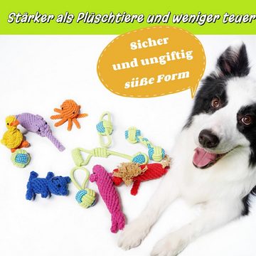the pets smile Kauspielzeug 11 Stück Seilspielzeug für Große Hunde, Robust Seil Kauspielzeug