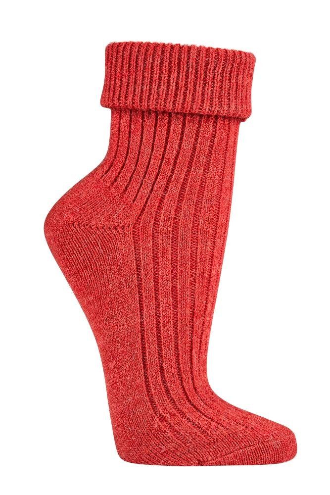 Umschlagsocken farbenfrohe bunte Wollsocken mit 100% Wolle Natur pur