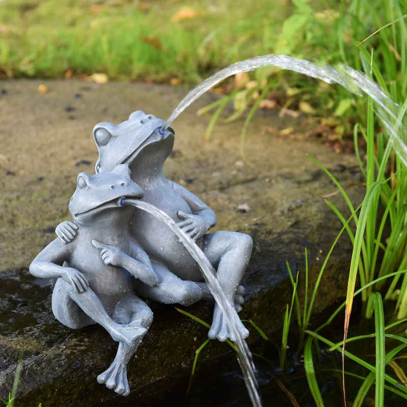 Heissner Wasserspeier Teichfigur 'Frosch-Paar', 28x18x30cm