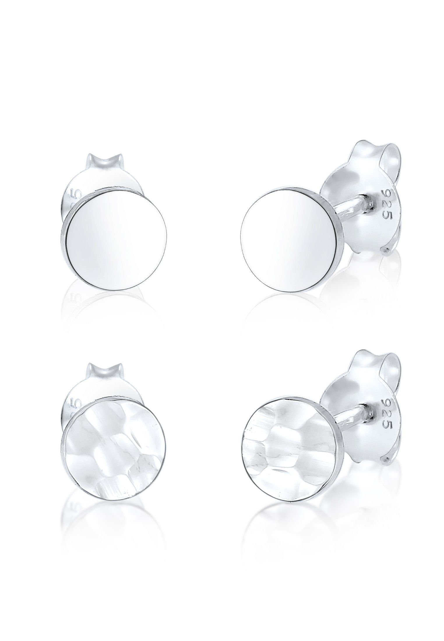 Elli Ohrring-Set Set Geo Ohrstecker Gehämmert günstig online kaufen