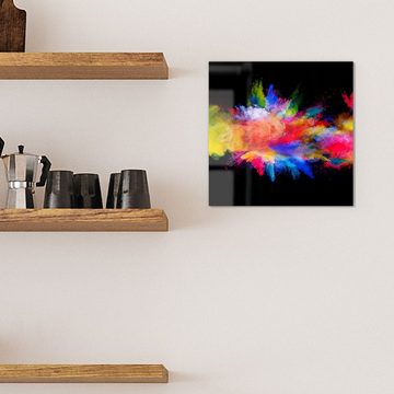 DEQORI Magnettafel 'Zusammenknall Farbpuder', Whiteboard Pinnwand beschreibbar