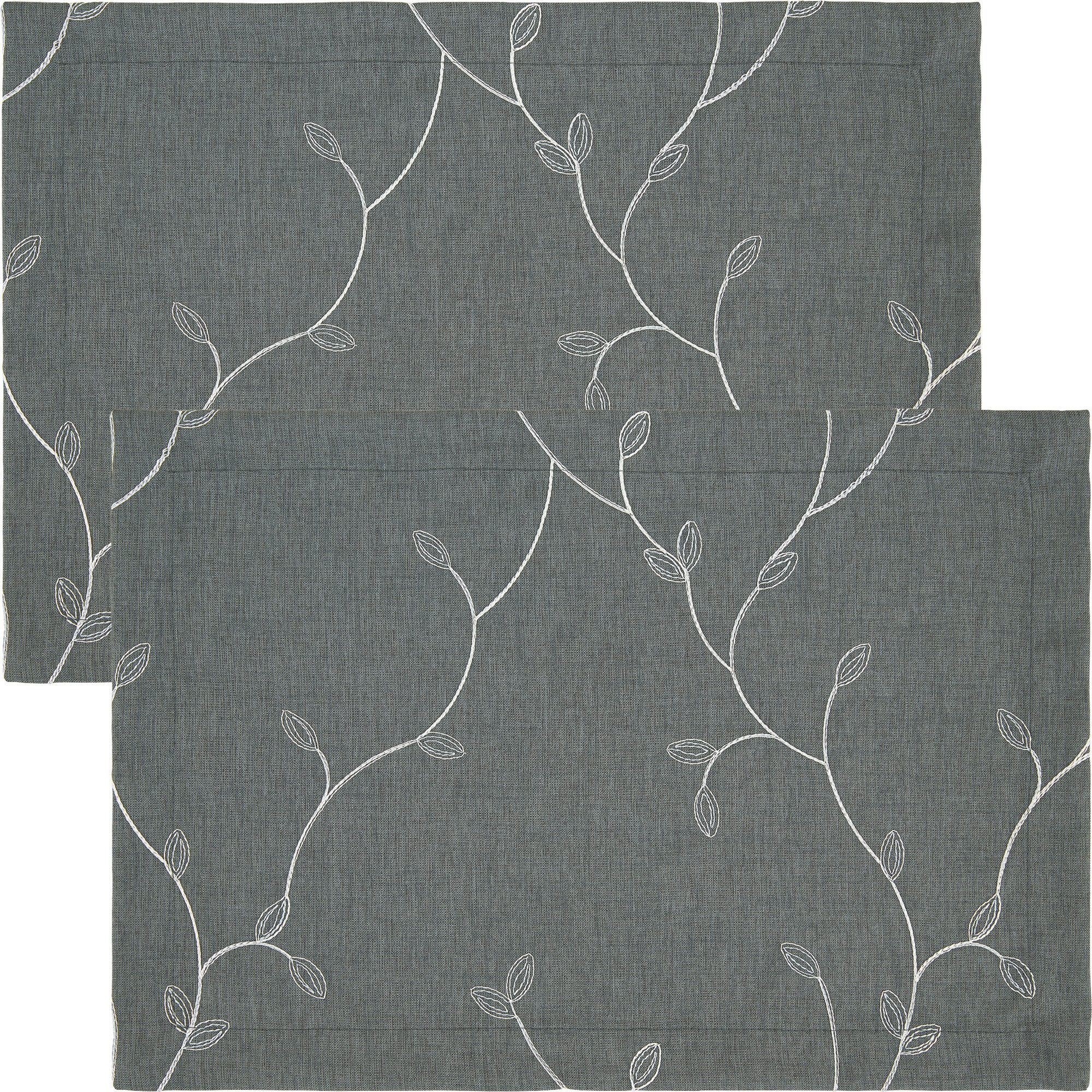 Erwin Müller Platzset Tischset "Girona" 2er-Pack, bestickt Ranke