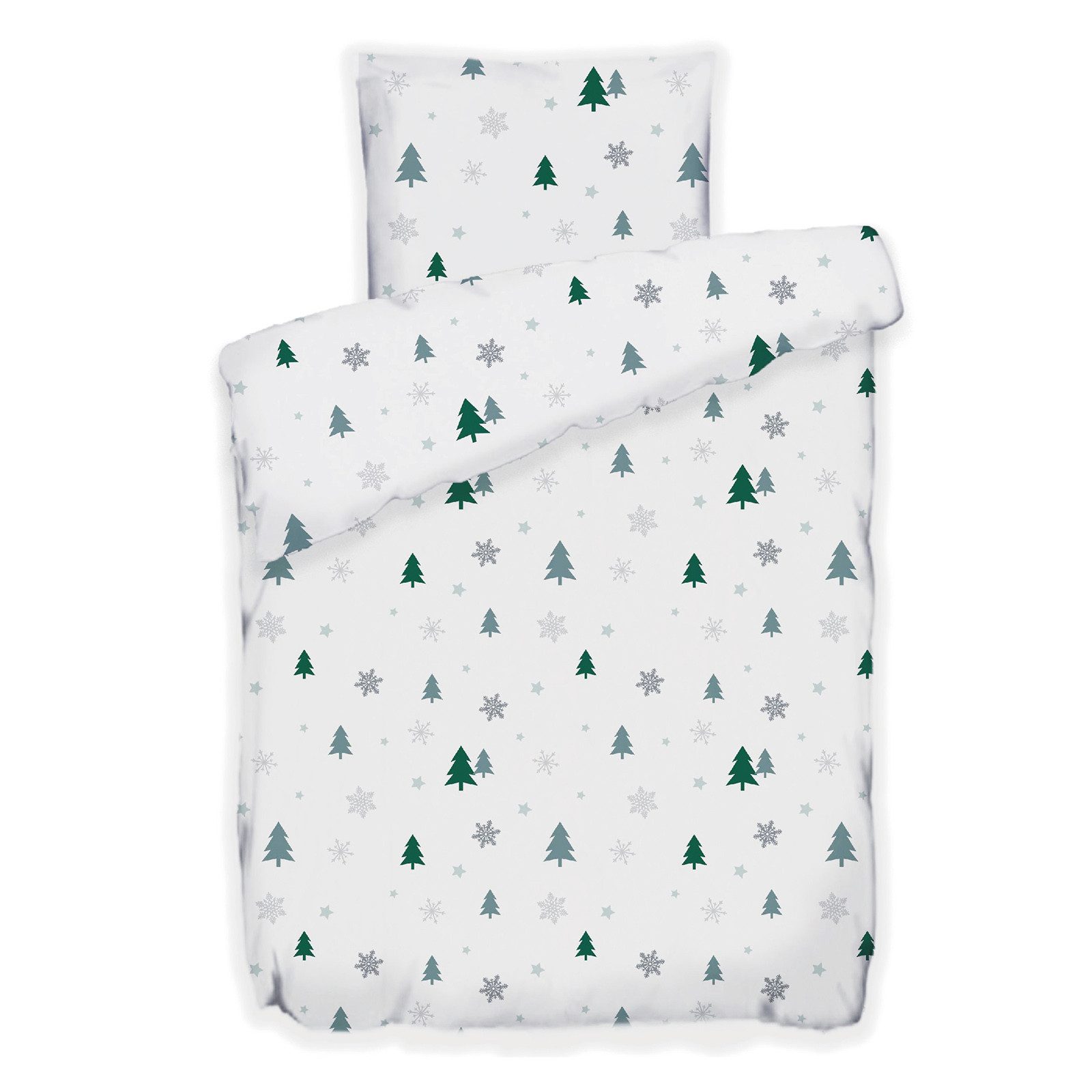 Buymax Bettwäsche Fleece Bettbezug-Set Tanne Tannenbaum, Fleece, 2 teilig, günstig online kaufen