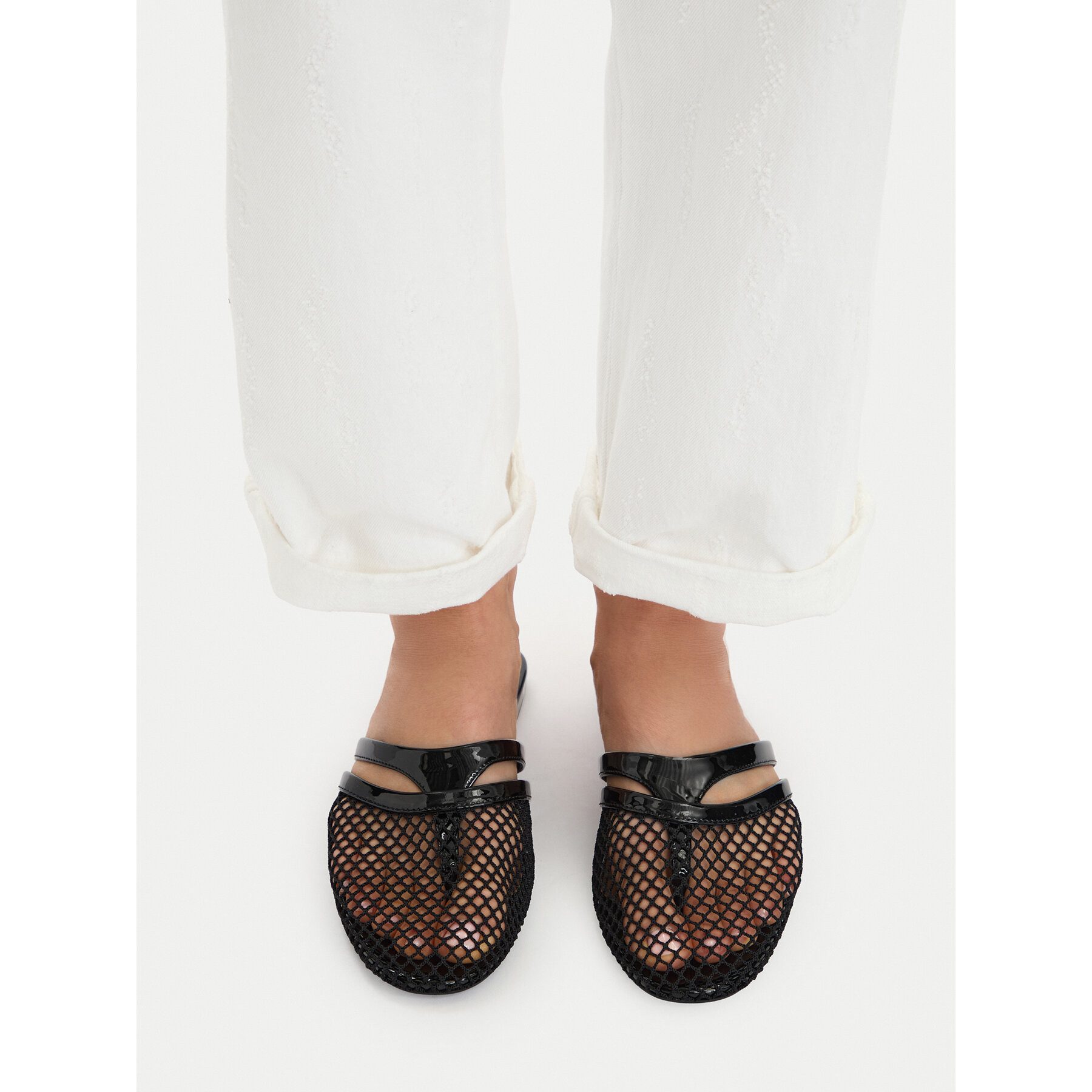 Badura Badura Damen-Flip-Flops Schwarz Badepantolette