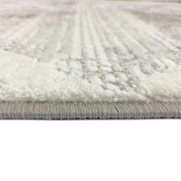 Teppich Wohnzimmerteppich – marokkanisches Rautenmuster – in creme weiß, Teppich-Traum, rechteckig, Höhe: 12 mm
