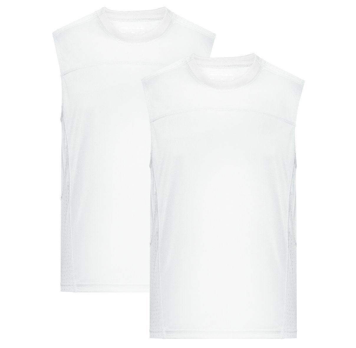 James & Nicholson Lauftop Doppelpack Sportliches Herren Lauf Top aus Funktionspolyester JN470 (Doppelpack, 2er-Pack) Feuchtigkeitsregulierendes Material