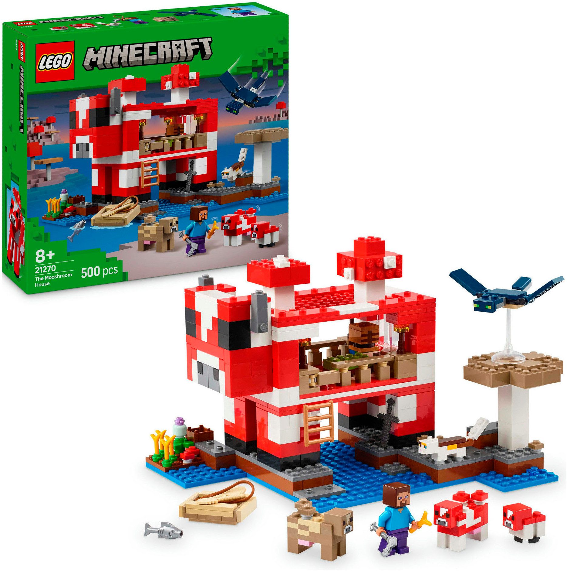 LEGO® Das Pilzkuh-Haus (21270), LEGO Minecraft Konstruktionsspielsteine, (5 günstig online kaufen