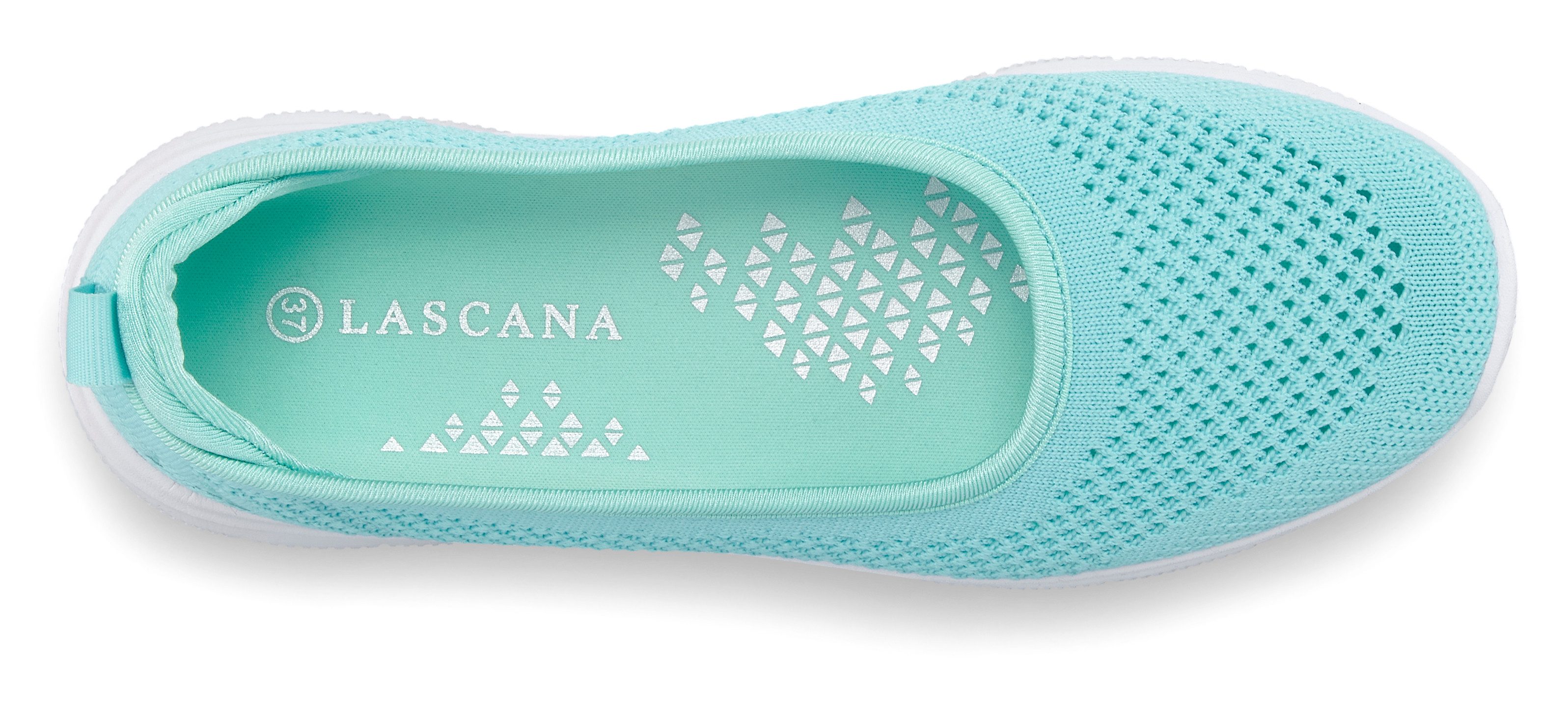 LASCANA Halbschuh, Slip-On-Sneaker, Sneaker Ballerinas zum Reinschlüpfen VEGAN
