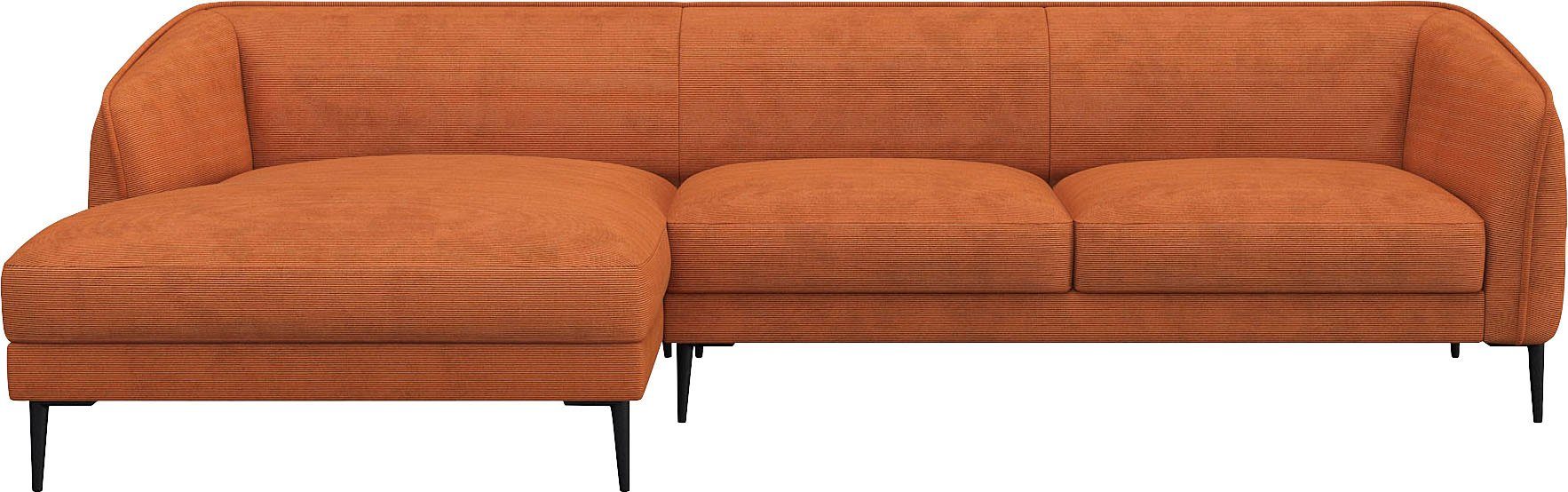FLEXLUX Ecksofa "Belle Designsofa, L-Form, B/T 288/149 cm", Skandinavisches günstig online kaufen