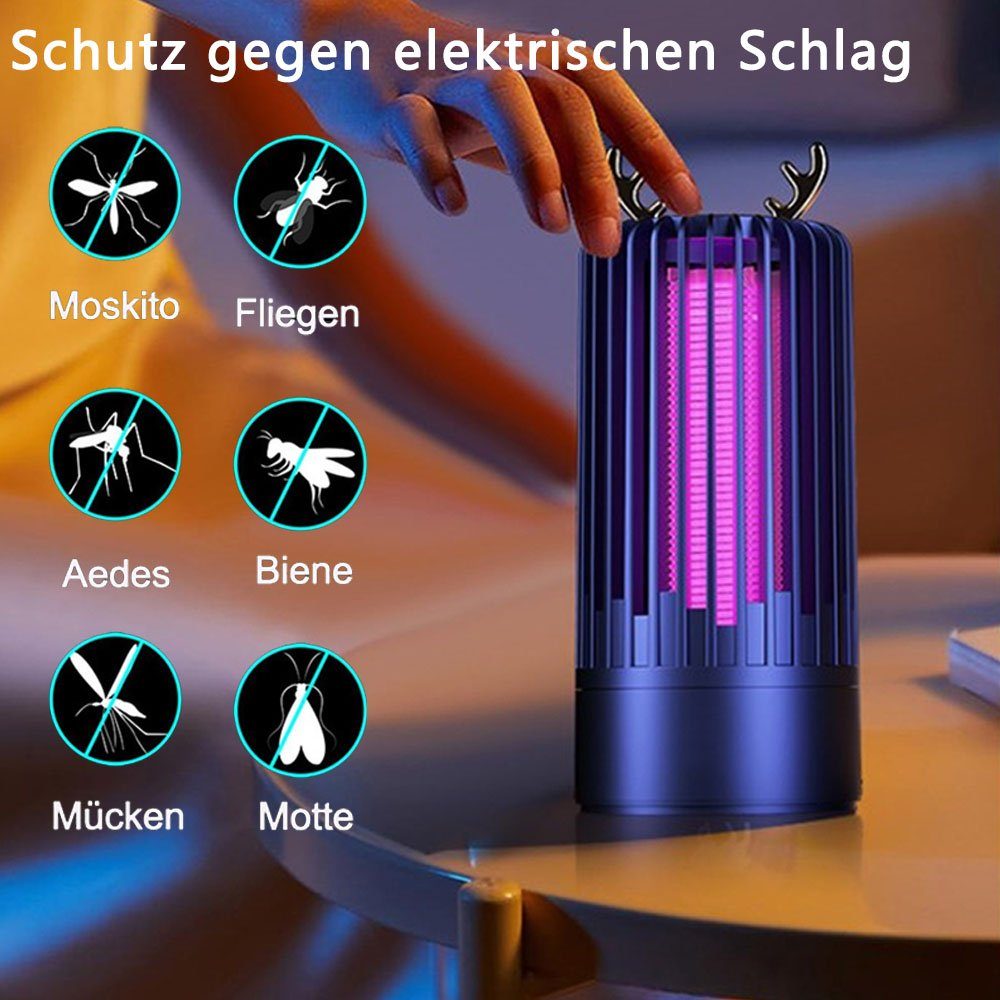 UV-Licht Indoor Dekorative Moskito-Fallen Insektenvernichter USB Mückenvertreiber, mit