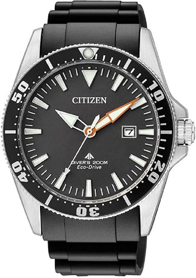 Citizen Solaruhr, Citizen Herren Analog Uhr mit Kautschuk Armband BN0100-42E