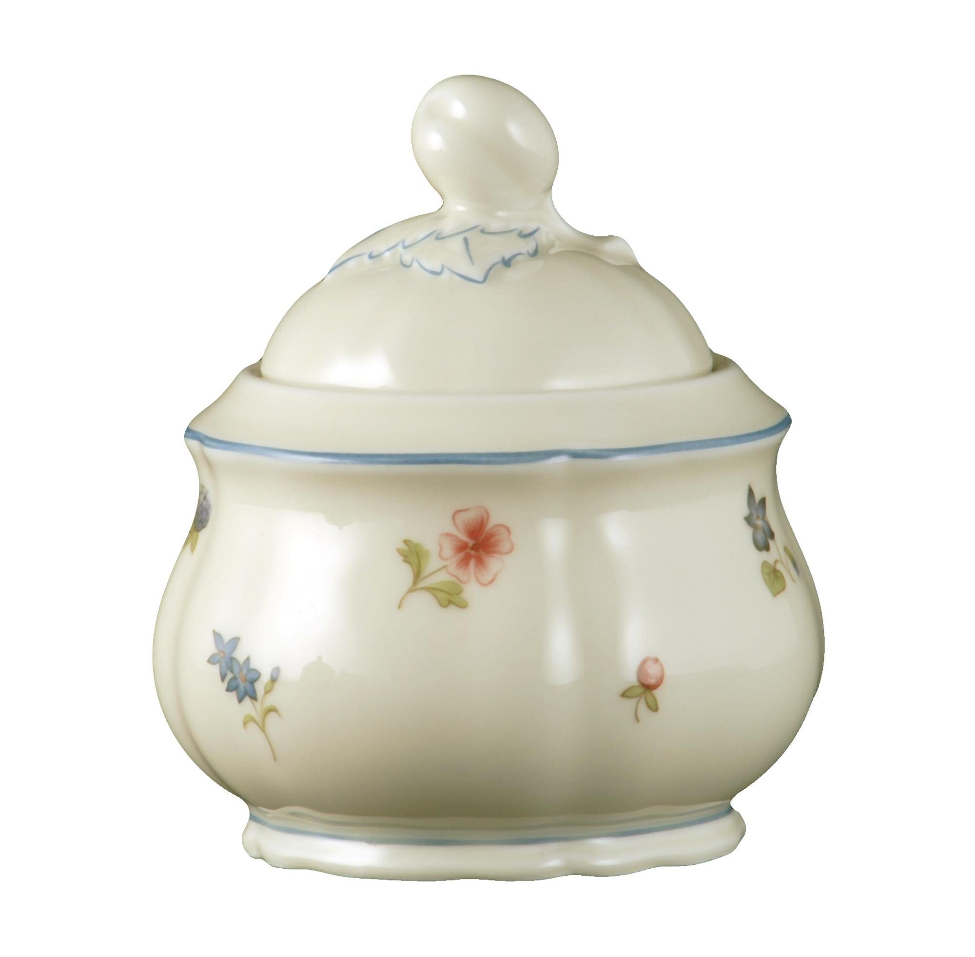 Seltmann Weiden Geschirr-Set Zuckerdose 6 Personen Marie Luise Streublume 30308 von Seltmann Weiden, Porzellan