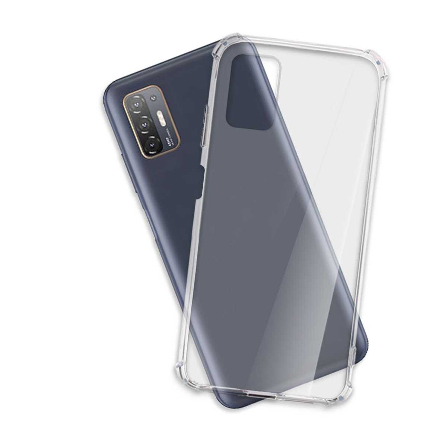 mtb more energy Smartphone-Hülle Clear Armor Case für HTC Desire 21 Pro, Transparente TPU Schutzhülle Case Backcover mit Anti-Shock Verstärkung