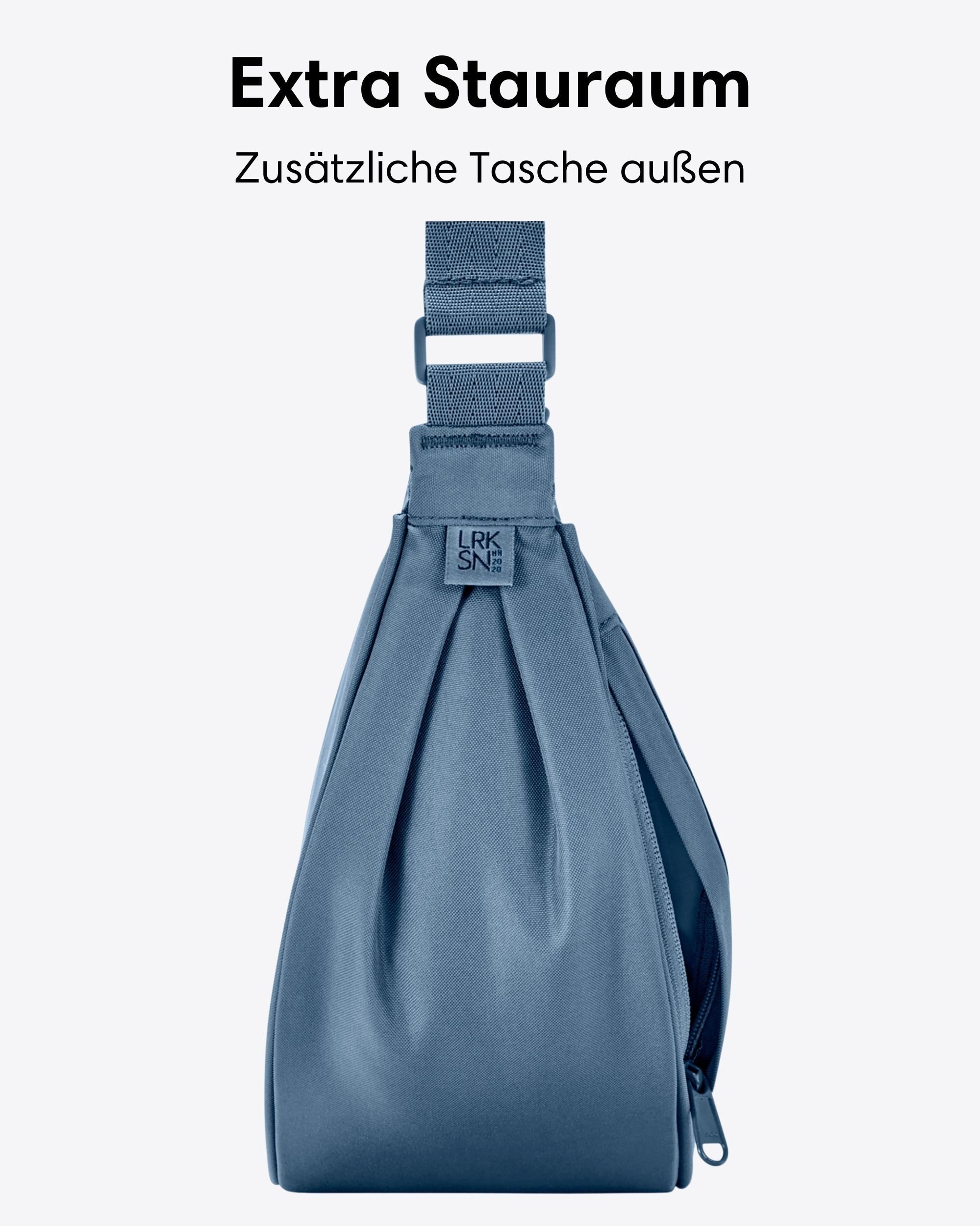 LARKSON Umhängetasche Solveig Medium Halbmondtasche für Damen und Herren, Stylische Crossbody Bag in Halbmond Form – Bild 5 von 5