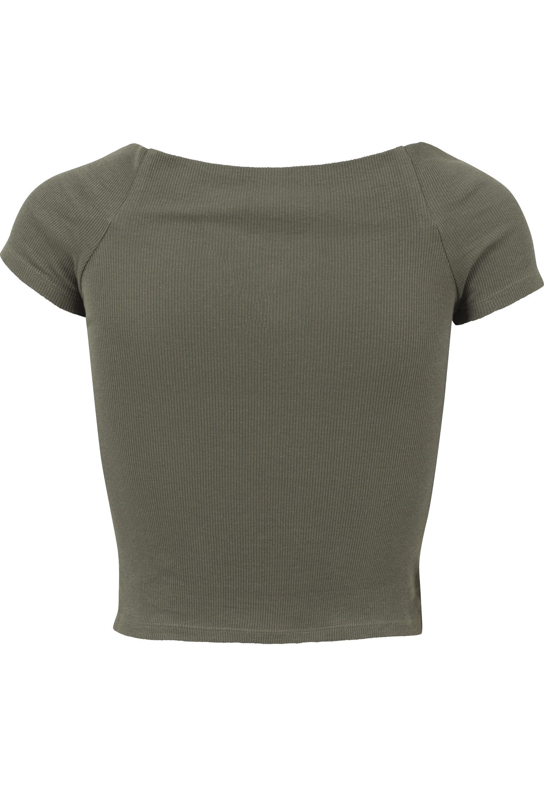 URBAN CLASSICS T-Shirt Urban Classics Damen Ladies Off Shoulder Rib Tee (1- günstig online kaufen