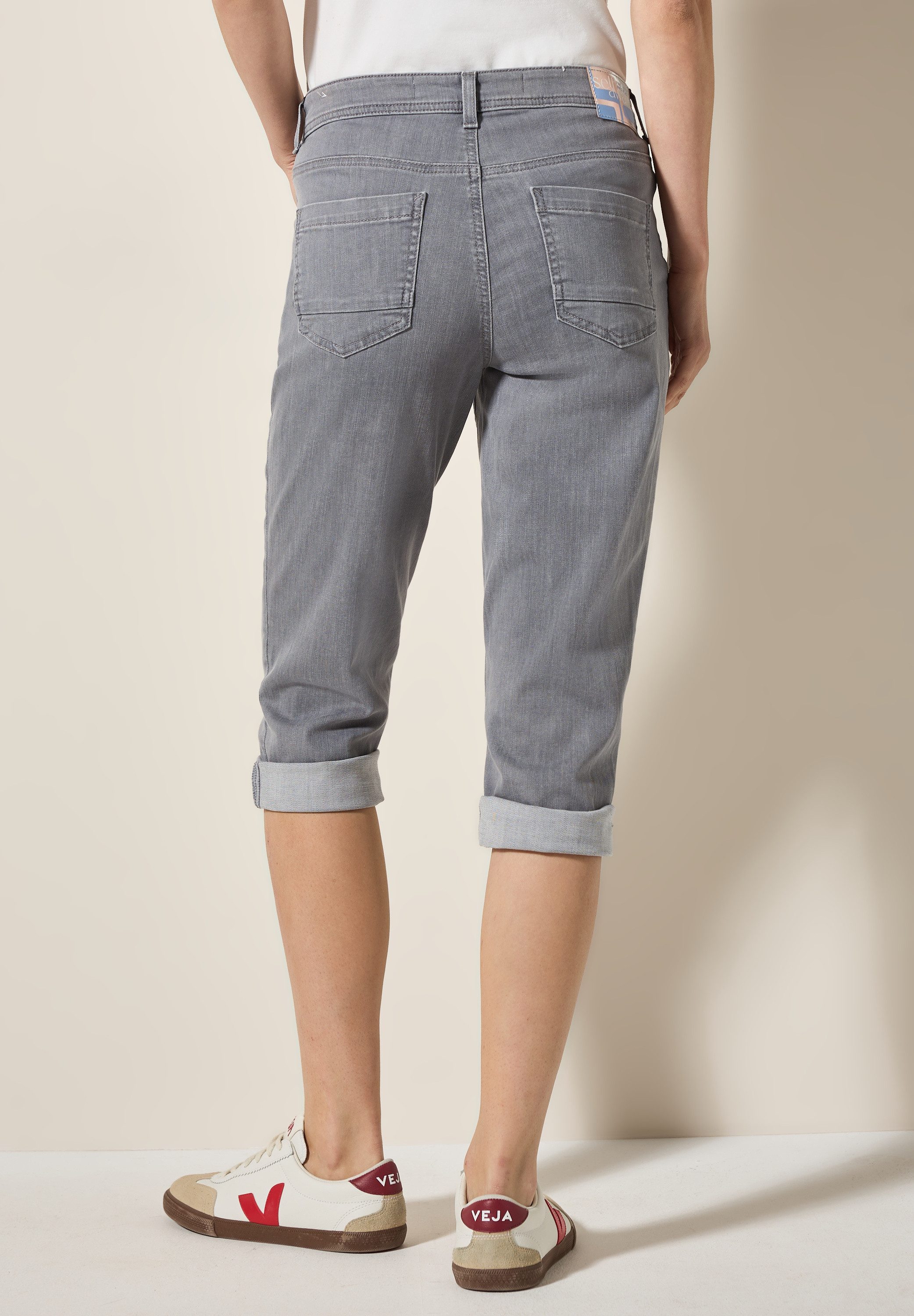 CECIL Slim-fit-Jeans mit hellgrauer Waschung