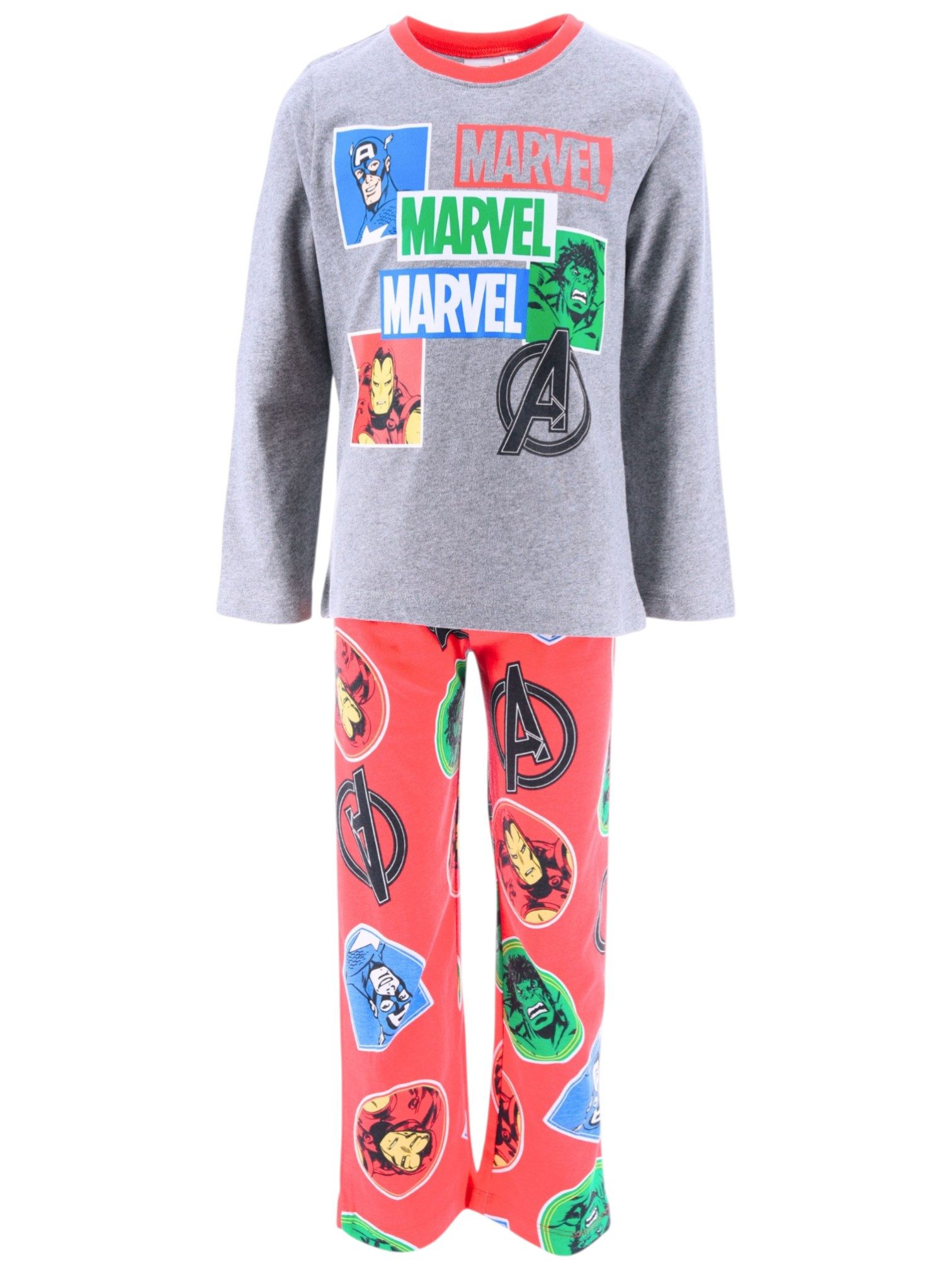 The AVENGERS Schlafanzug Marvel (2 tlg) Kinder Pyjama langarm Gr. 104 - 140 cm