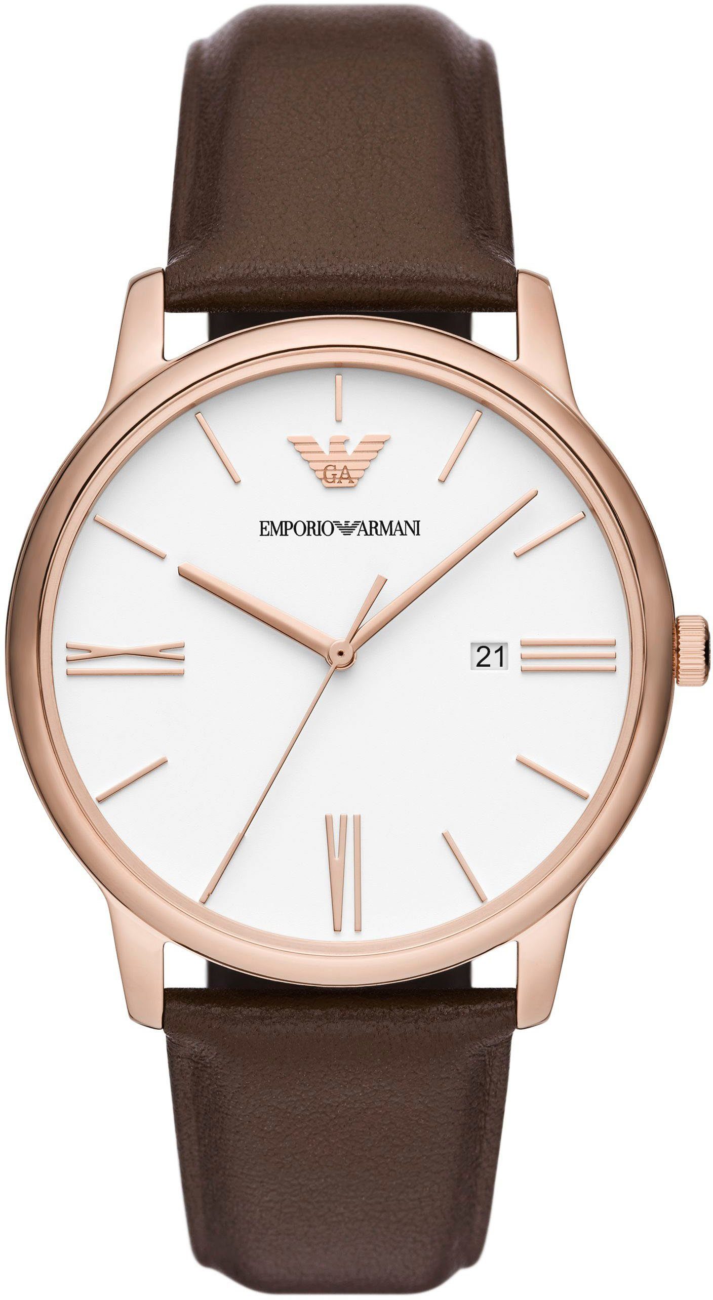 Emporio Armani Quarzuhr AR11572, Armbanduhr, Herrenuhr, Datum, analog