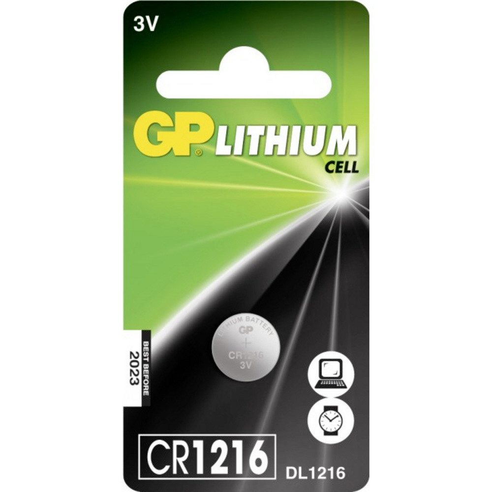 Gp GP Knopfzelle CR1216 3 V 1 St. 25 mAh Li-MnO2 GPCR1216STD144C1 Knopfzelle