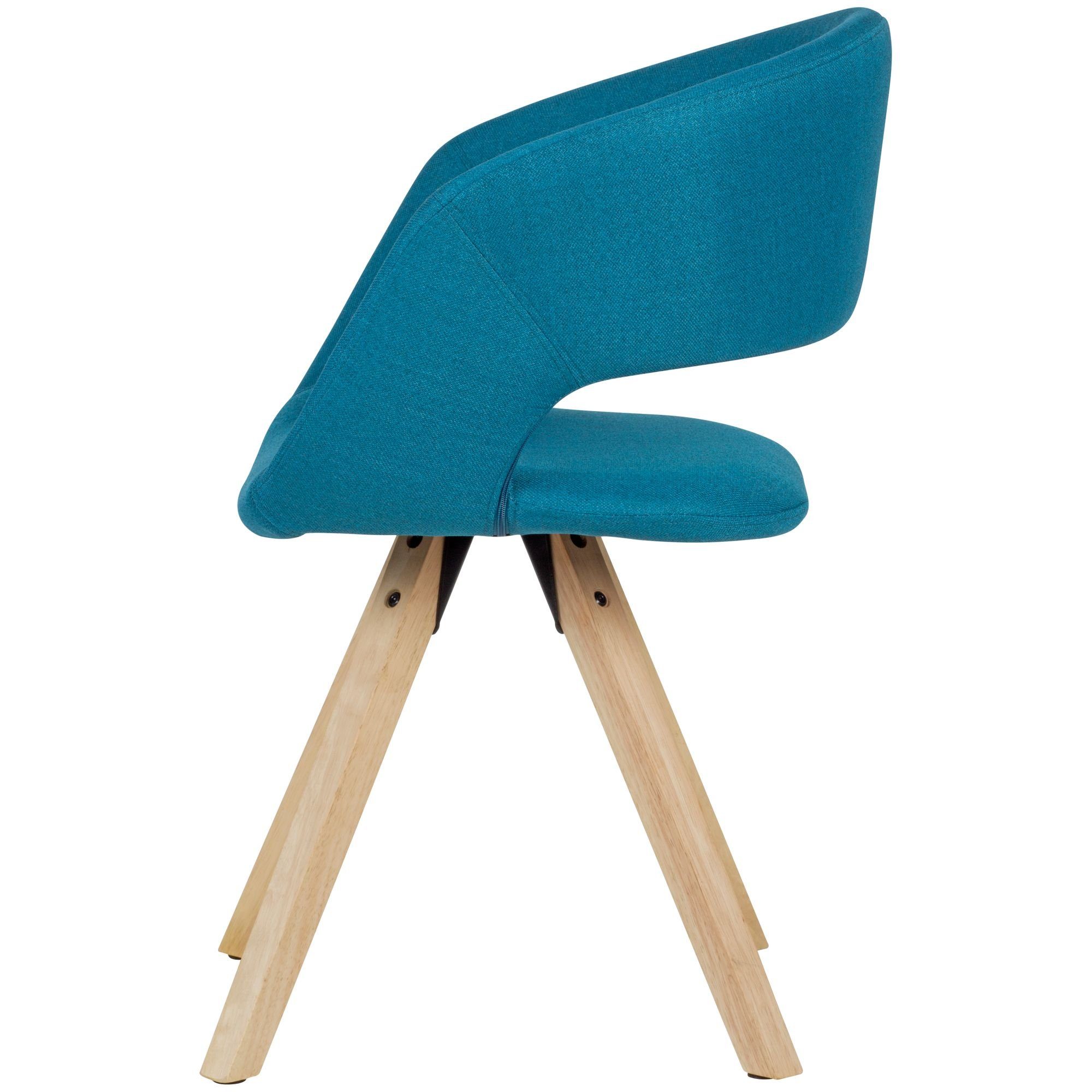 KADIMA DESIGN Esszimmerstuhl Küchenstuhl MELLA: Moderne Blau für Retro Holzstühle Blau | den Esstisch