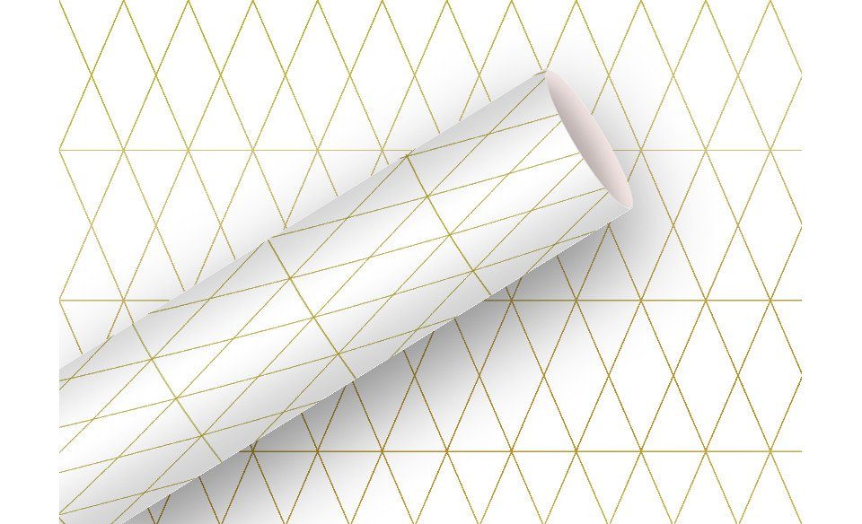 Braun+Company Atelier Geschenkpapier Braun & Company Geschenkpapier Geometric weiß