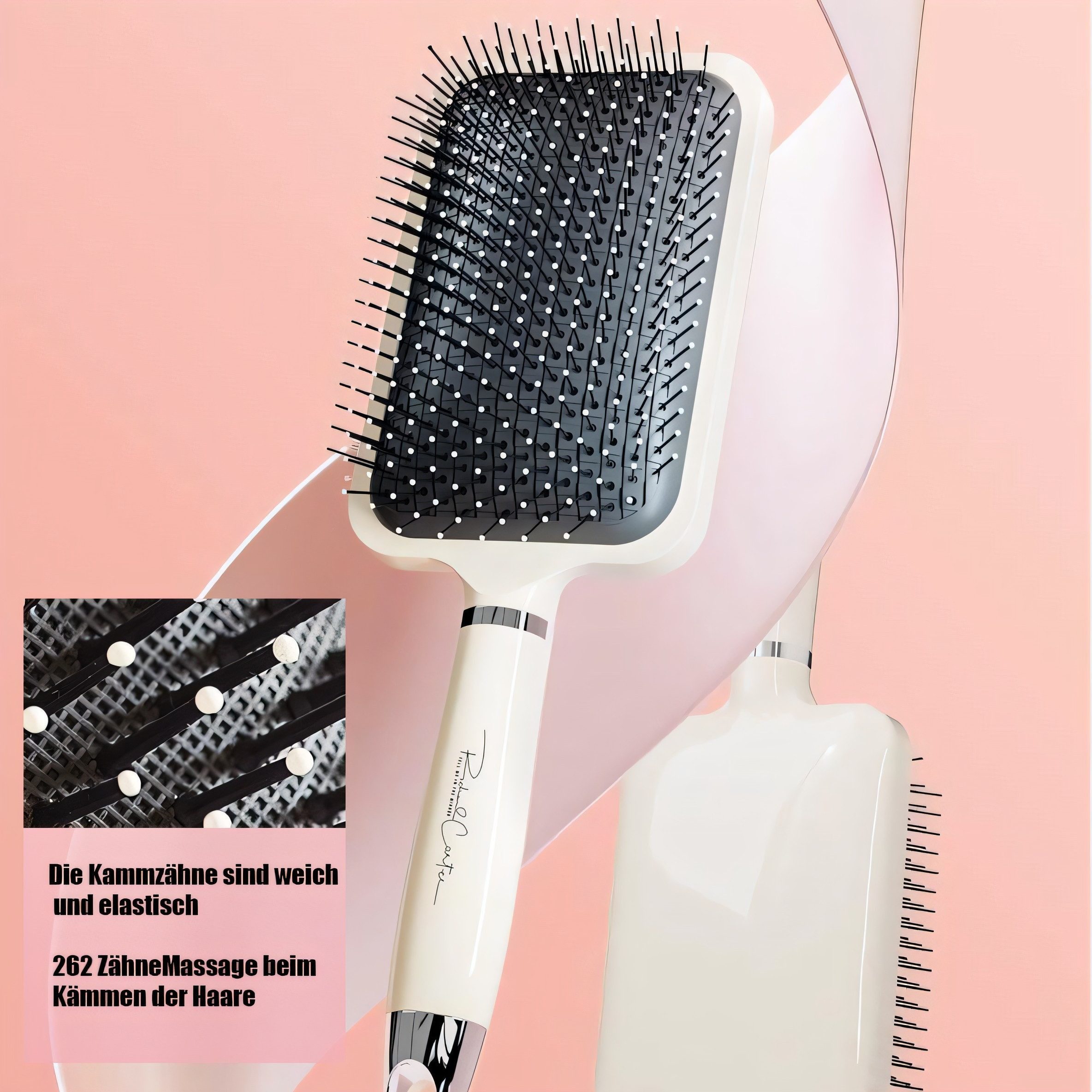Luckice Haarkamm Luftkissen-Bürste Massage-Bürste Hairbrush Flexible Noppenbürste, (ohne Statik, Männer und Frauen verfügbar, 1 tlg), Sanfte Haarbürste  haarschonend Luftkissen puffy