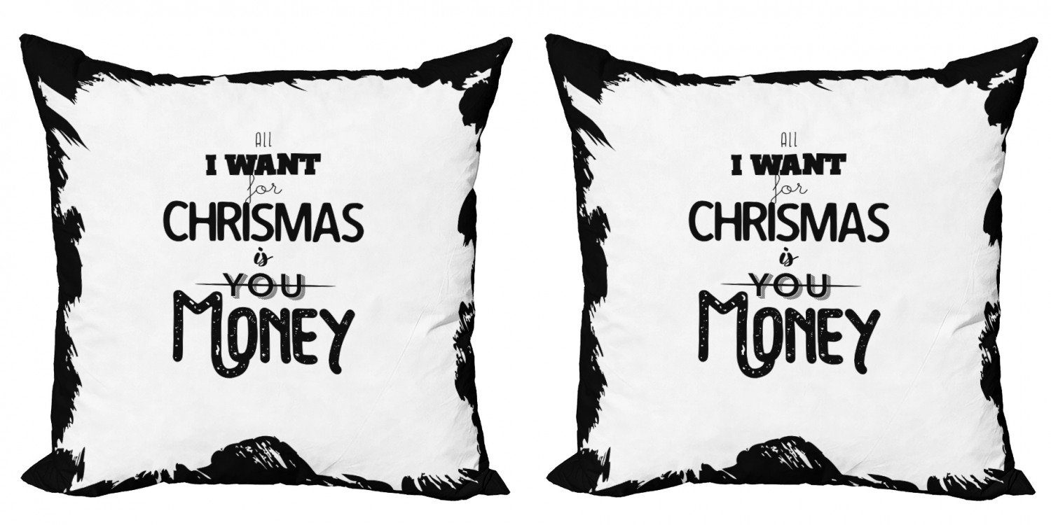 Kissenbezüge Modern Accent (2 mit Weihnachten Wörter Stück), Doppelseitiger Humorvoll Lustig Digitaldruck, Abakuhaus