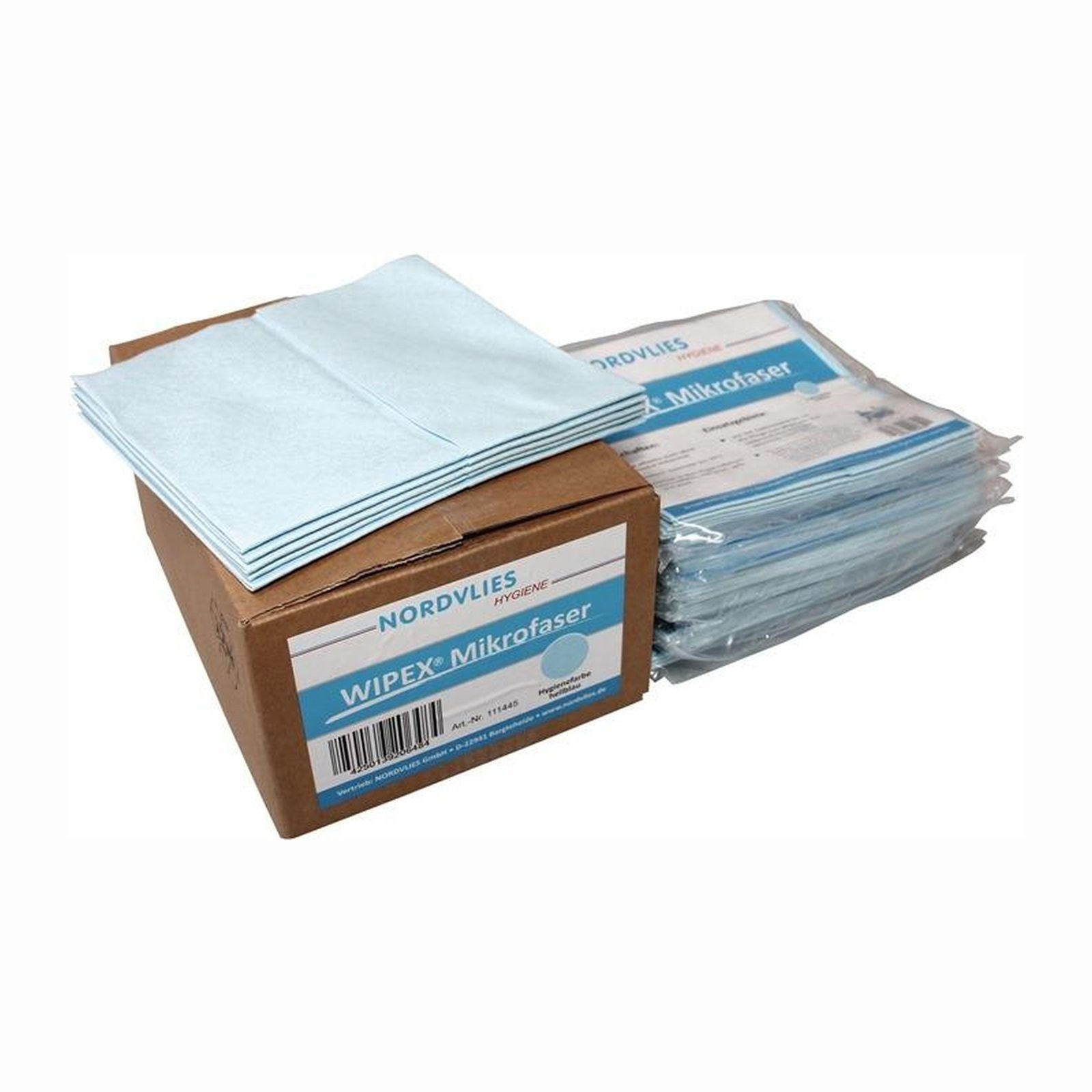 NORDVLIES Scheibenwischblätter Nordvlies Mikrofaser-Wischtuch blau - 110445