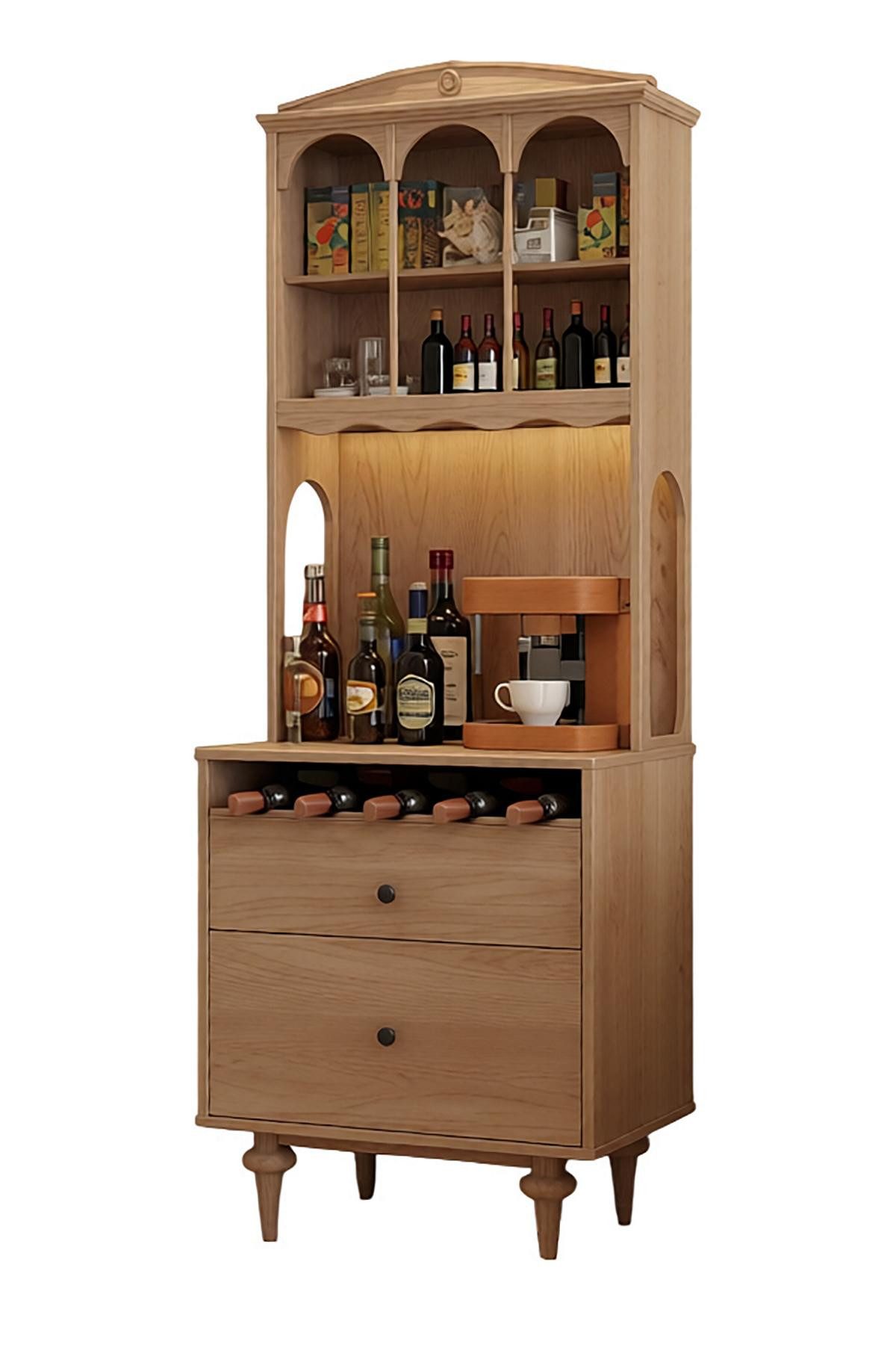 JVmoebel Anrichte Braunes Küchenbuffet Modern Eleganter Holz Esszimmer Buffetschrank, Made in Europa