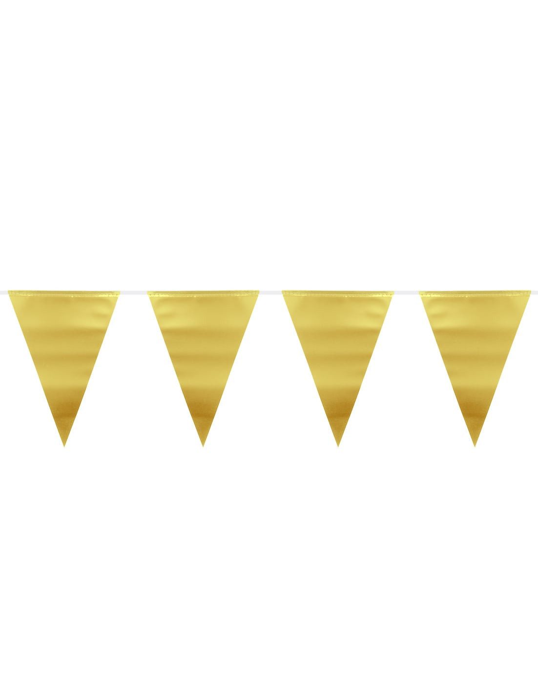 Folat Kostüm Wimpel-Girlande Partydeko gold 6 m