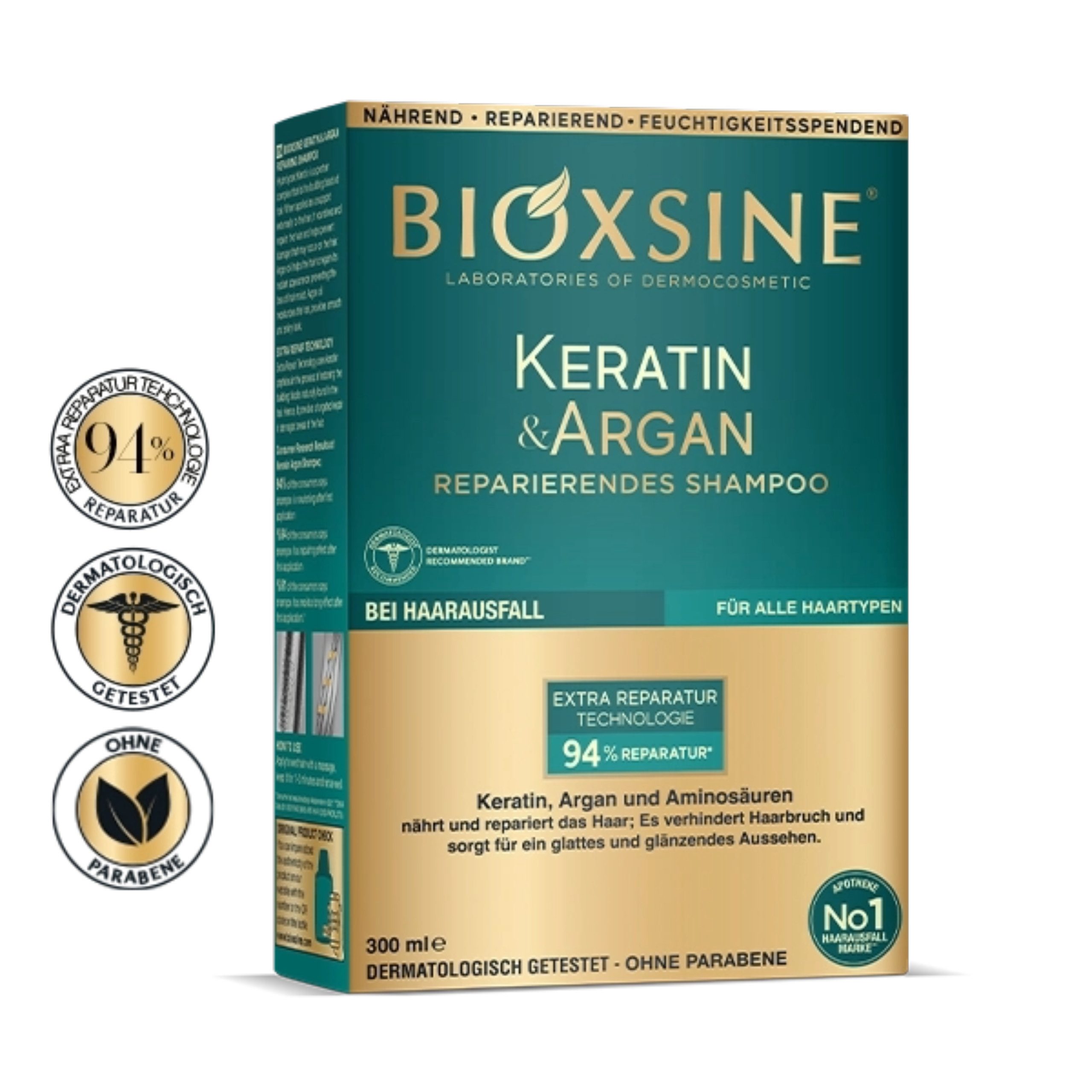 Haarshampoo Bioxcin Keratin & Argan Repairing Shampoo