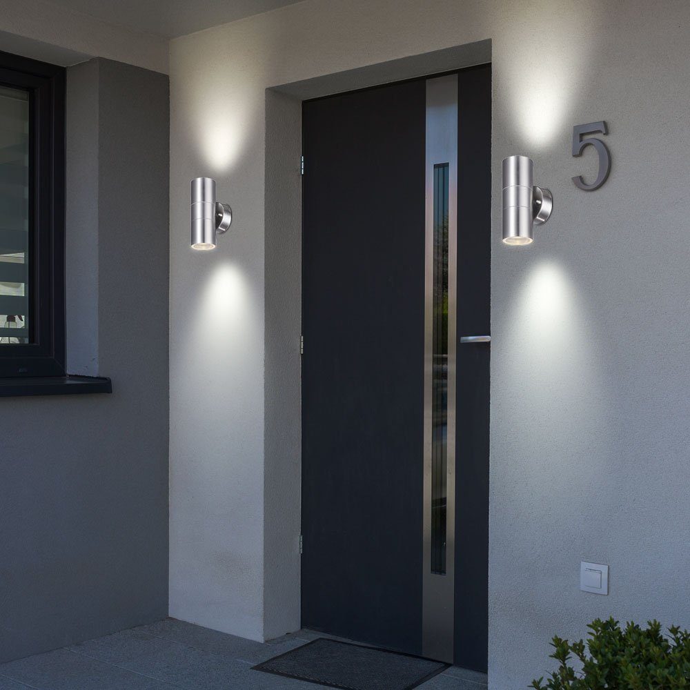 etc-shop Leuchte Beleuchtung Leuchtmittel DOWN Terrassen Fassaden nicht Wand Strahler inklusive, Außen-Wandleuchte, Außen UP