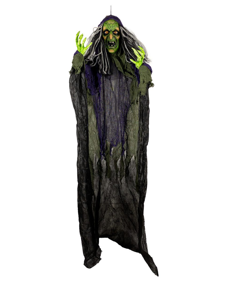 Horror-Shop Dekoobjekt Hexe mit Schütteleffekt, Sound & Licht 182cm als H