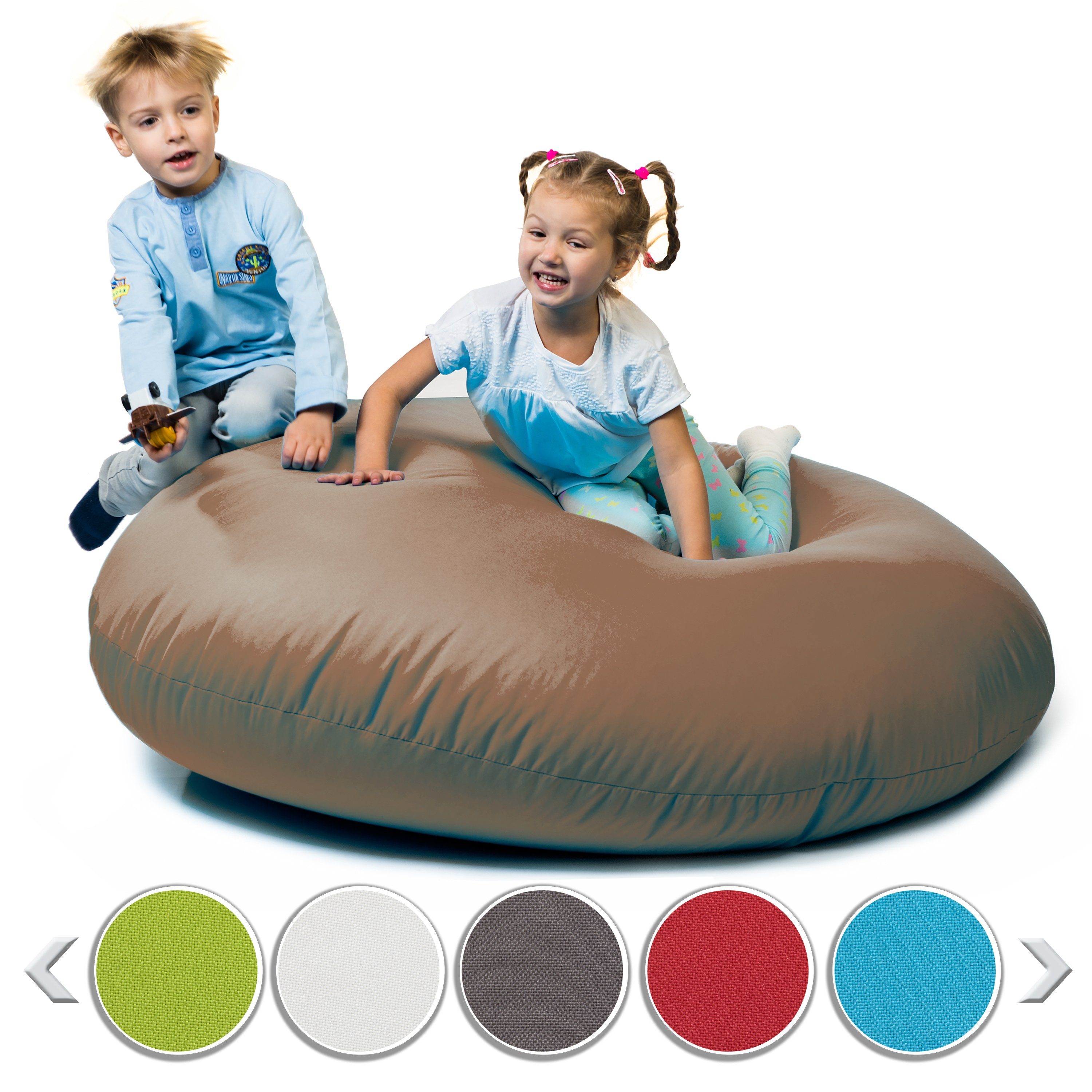 Kinder für Braun Erwachsene Füllung mit sunnypillow Sitzsack Outdoor Styropor & Indoor und