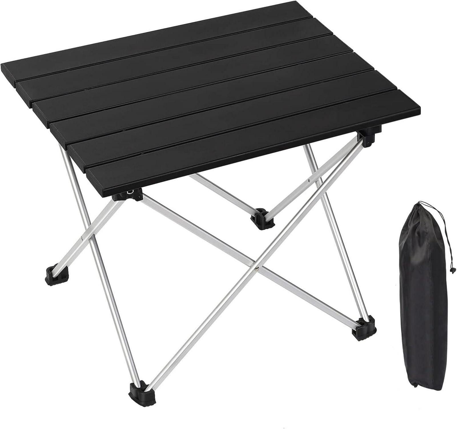 Campingtisch Tragbarer Campingtisch Klapptisch Aluminium mit Tragetasche für