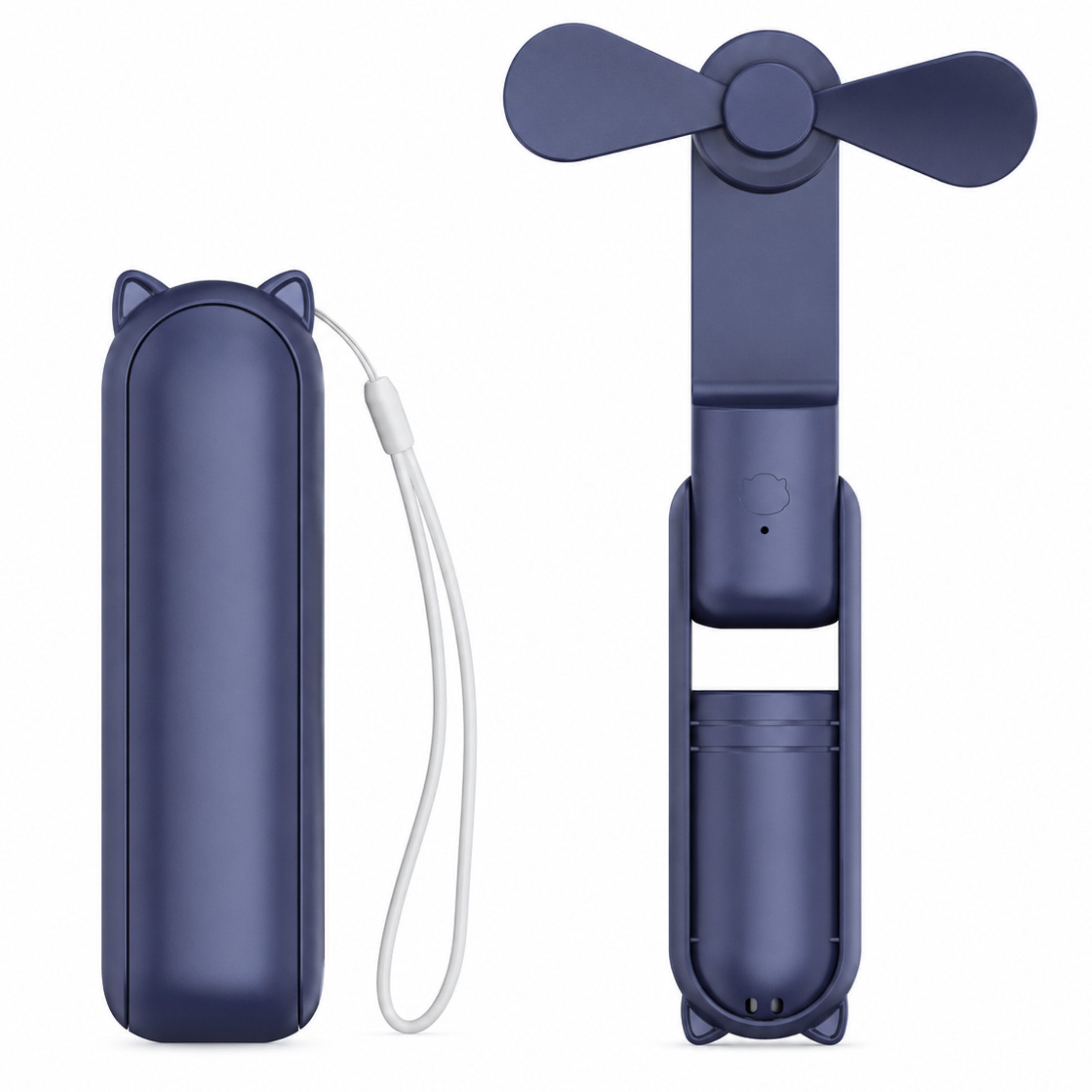 StellarLuma Handventilator Ventilator Handventilator USB Wiederaufladbar – Mobil, Leise, 3 Stufen, Kompakter, faltbarer Handventilator mit 3 Stufen und wiederaufladbar