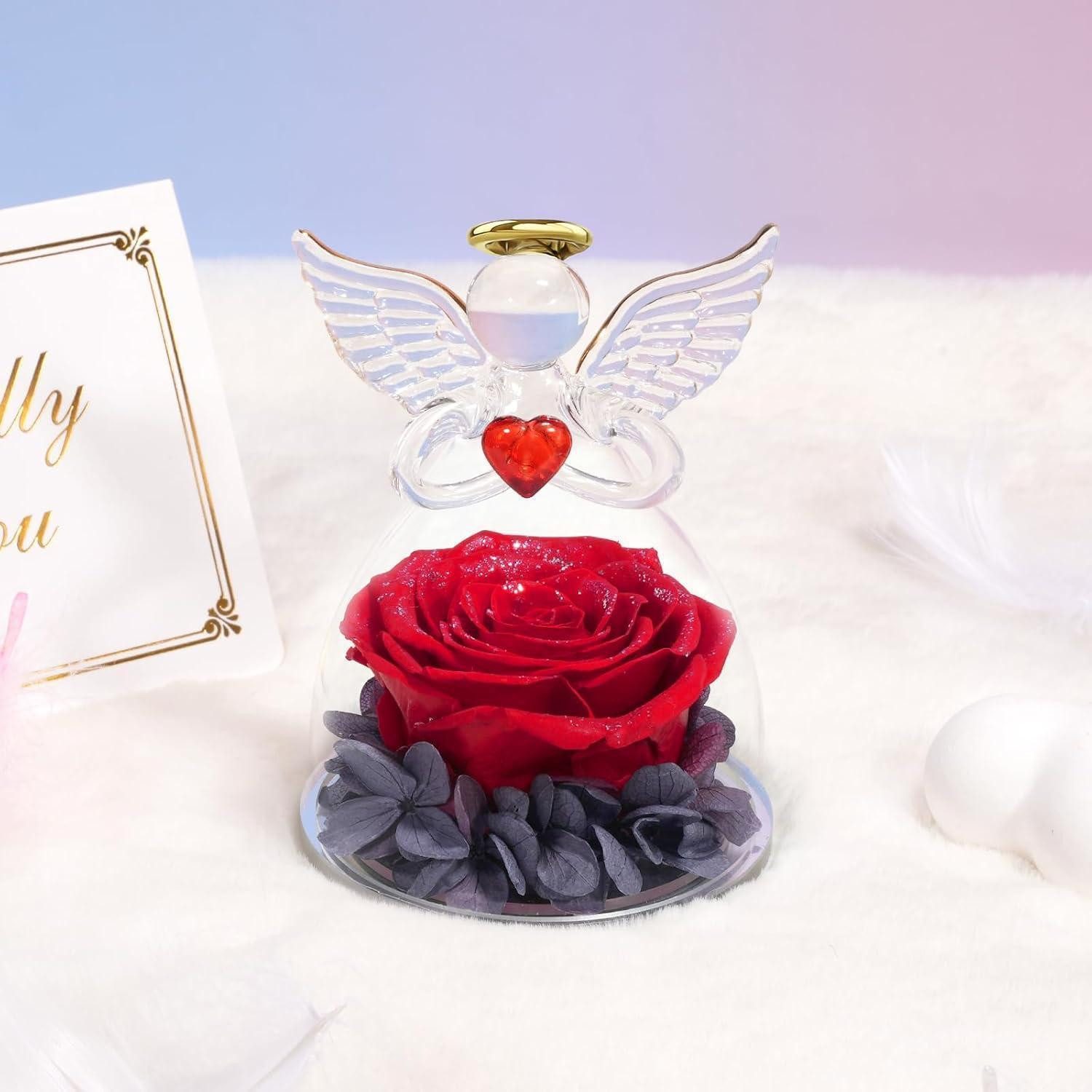 Vergissmeinnicht Engel Geschenk – Floraler Gedenkengel, 15cm – Tröstliches Andenken Für Verlorene Lieben