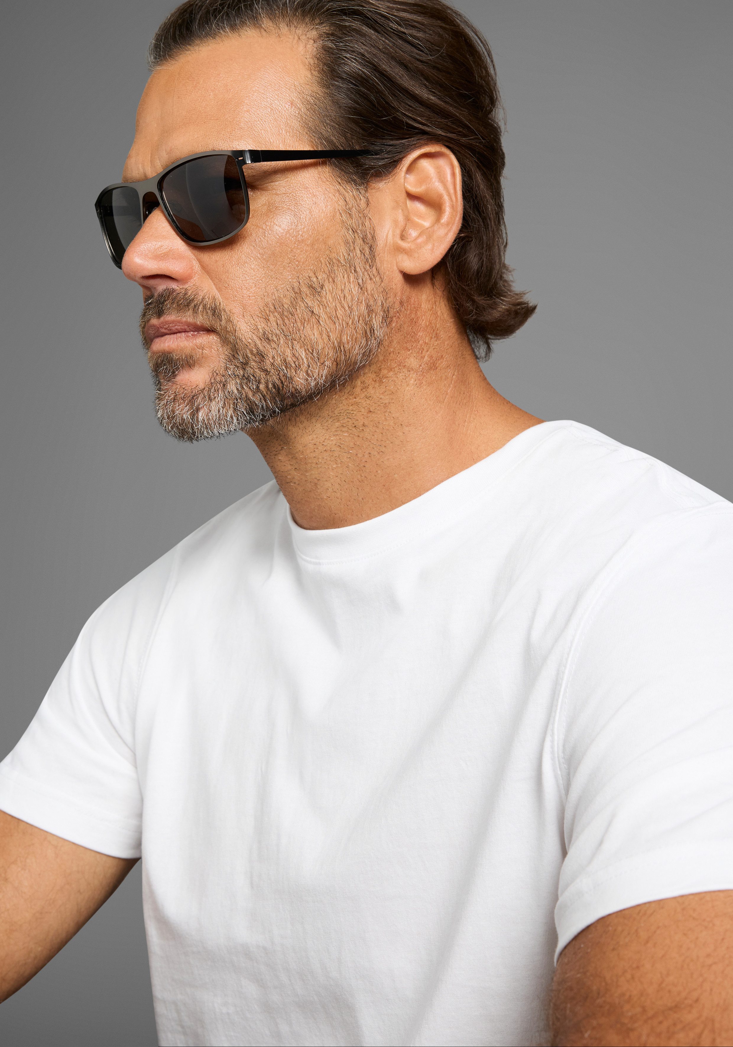 Man's World Sonnenbrille mit matt-anthrazit farbenden Rahmen günstig online kaufen