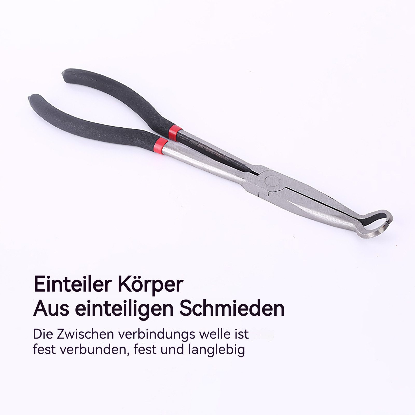 BlingBin Spitzzange Zange Satz Spitzzange Telefonzange Rundnasenzange Auto Lang Zangensatz, 1er Set 5-tlg., 5tlg, 11 Zoll Zangen-Set mit langer Reichweite langl – Bild 5 von 5