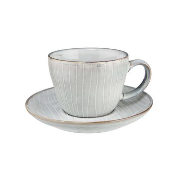 BUTLERS Single Geschirr-Set HENLEY Kaffee-Set 6-tlg., Steinzeug, reaktive Glasur