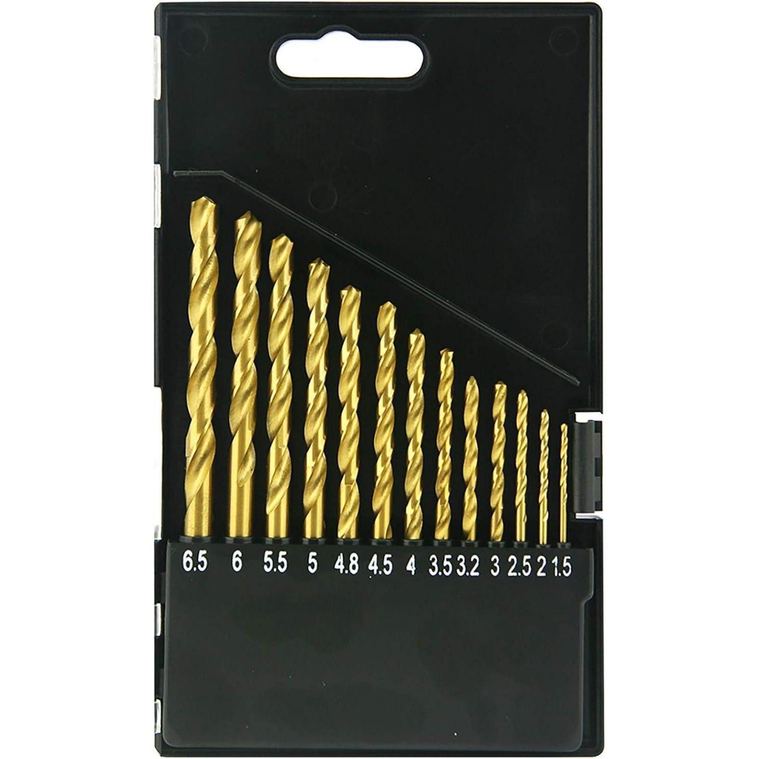 LuxusKollektion Metallbohrer Metallbohrersatz HSS 13teilig Aufbewahrungsbox Einheitsgröße Set 1
