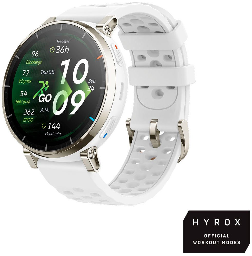 Amazfit Active 3 Premium Smartwatch (1,32 Zoll, Amazfit OS), Hyrox Race Mode