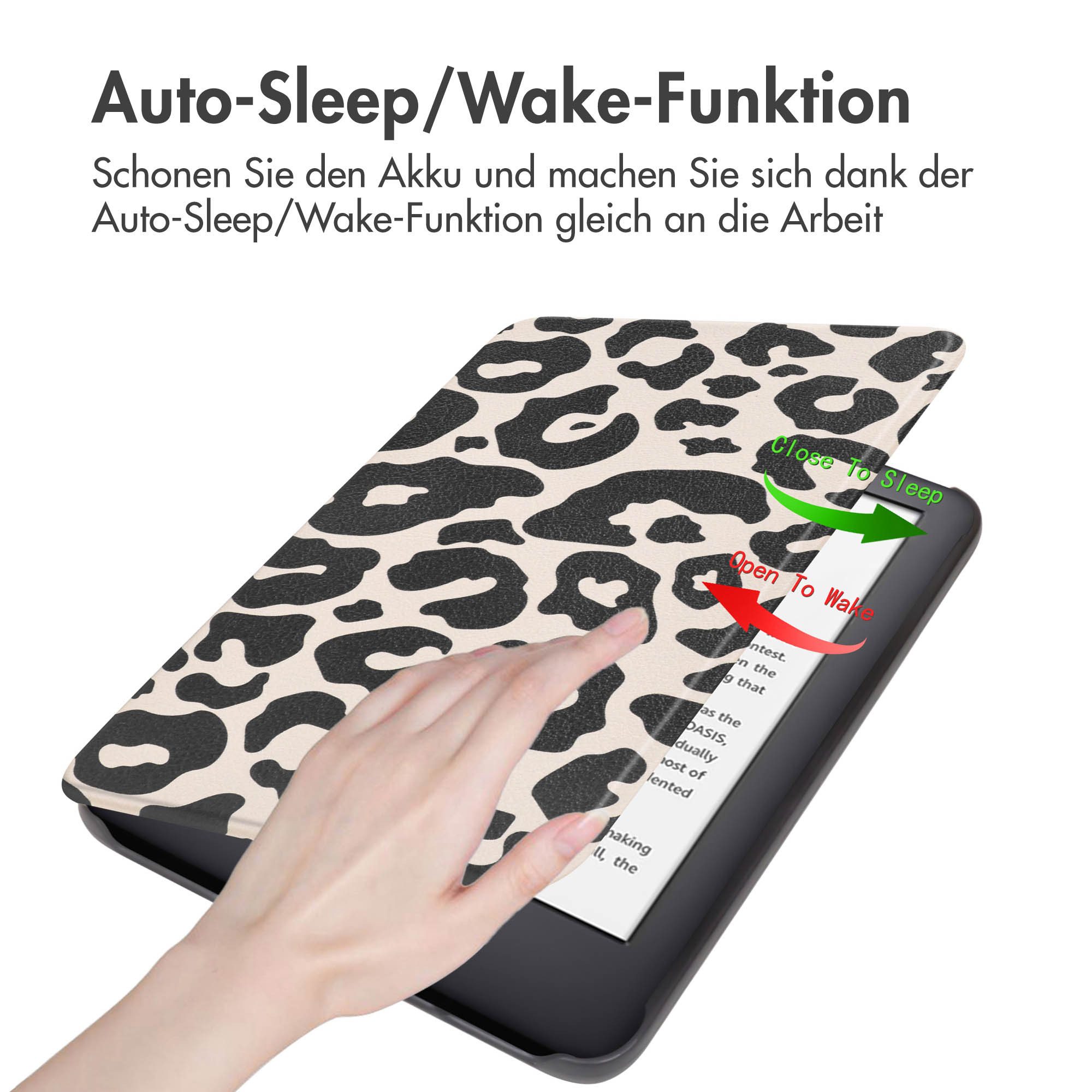 imoshion E-Reader-Mappe imoshion Design Slim Hard Case Klapphülle Amazon Kindle (2024) / Amazo