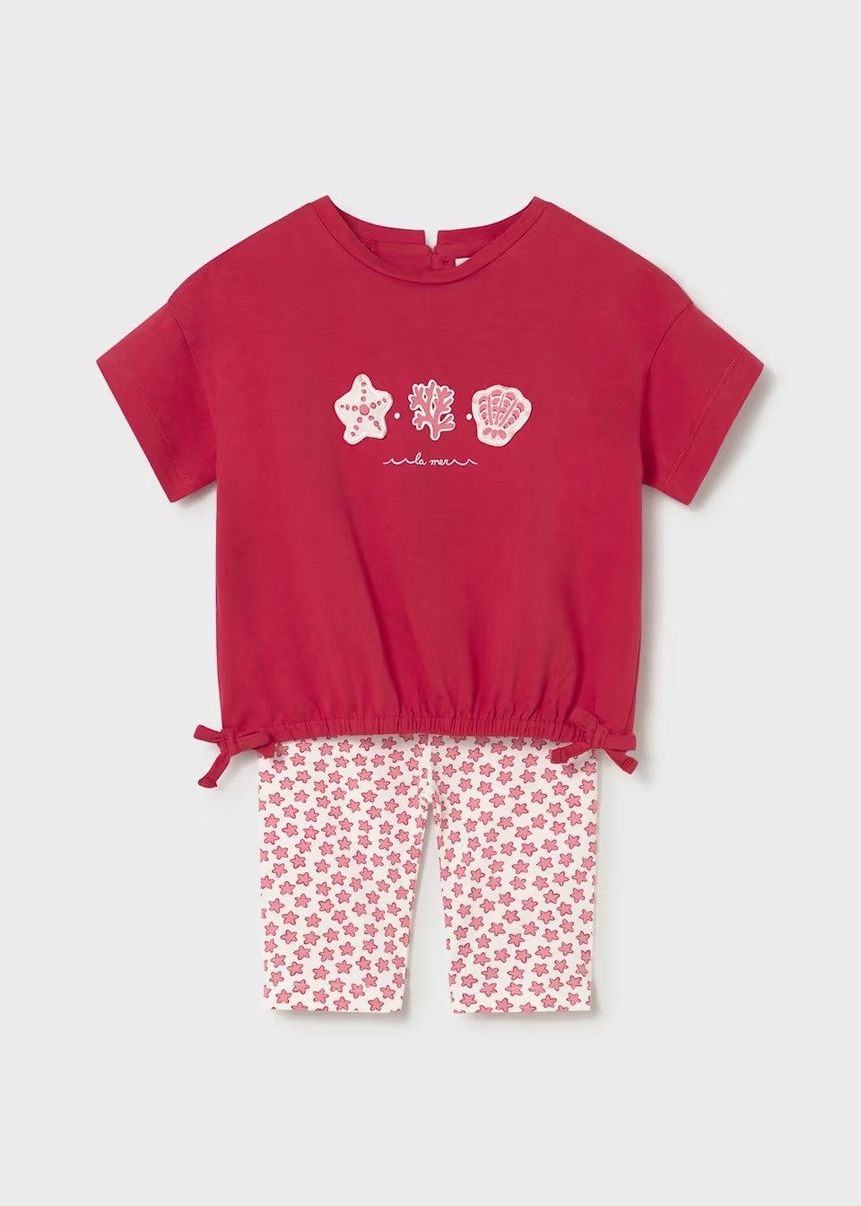 Mayoral Shirt & Leggings Baby Mädchen Set T-Shirt & Leggings mit floralem Muster (175316)