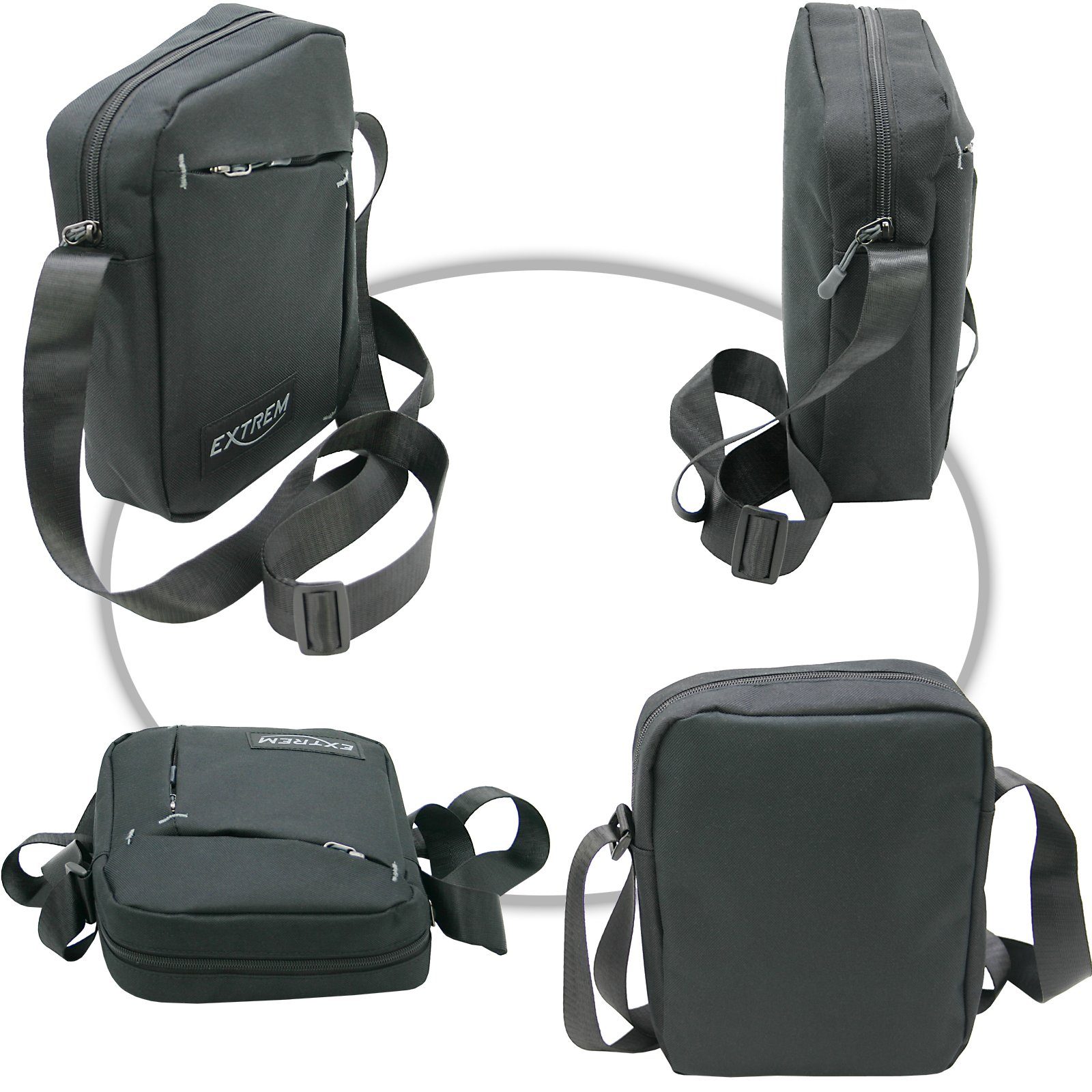 BAG STREET INTERNATIONAL Umhängetasche Kleine Schultertasche für Herren, crossbody Messenger Bag 19x24x7 cm, Leichtgewicht