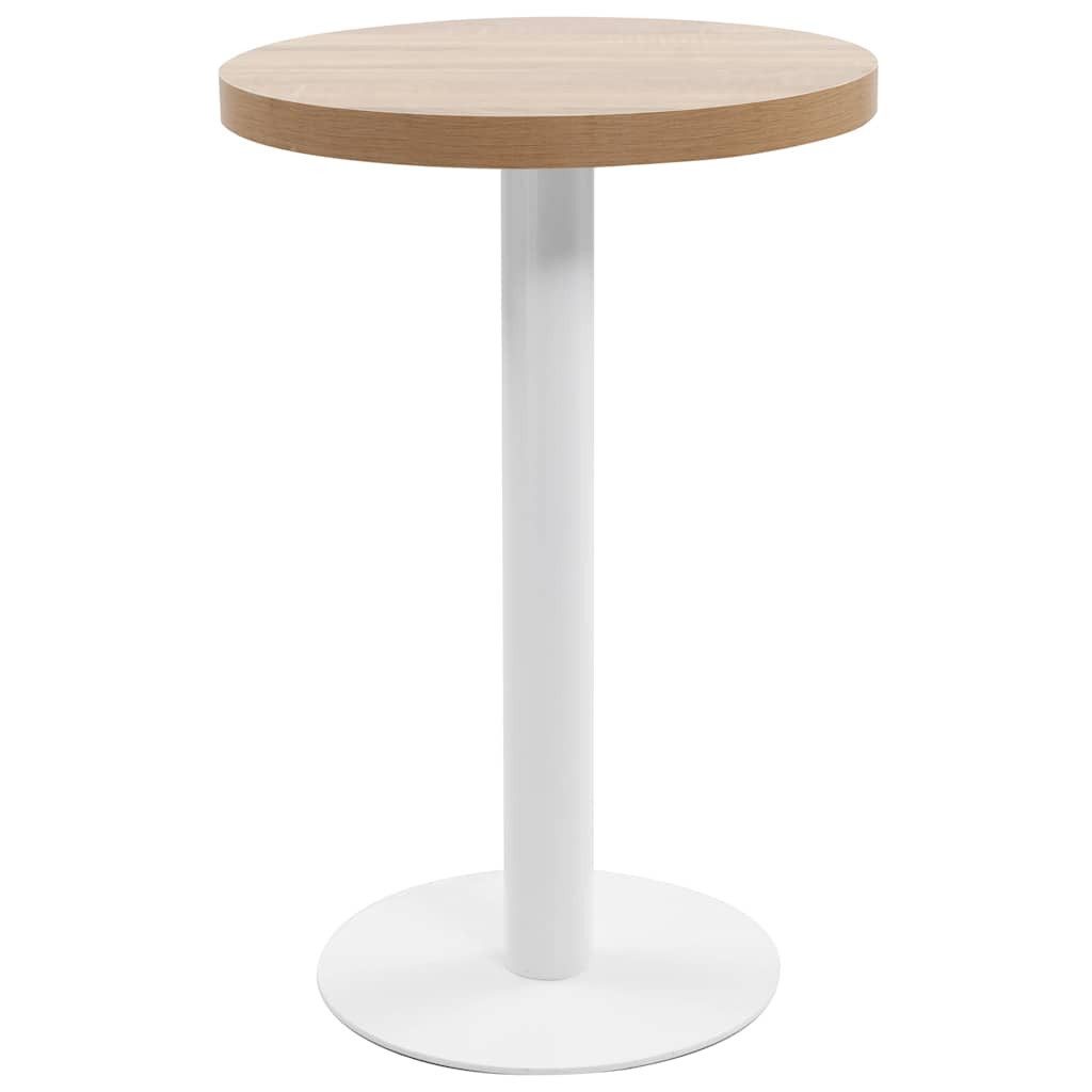 vidaXL Esstisch Bistrotisch Hellbraun 50 cm MDF (1-St)