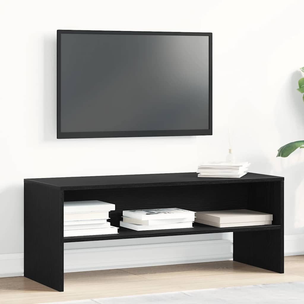 vidaXL TV-Schrank TV-Schrank Schwarz Eichen-Optik 100x40x40 cm Holzwerkstoff (1-St)