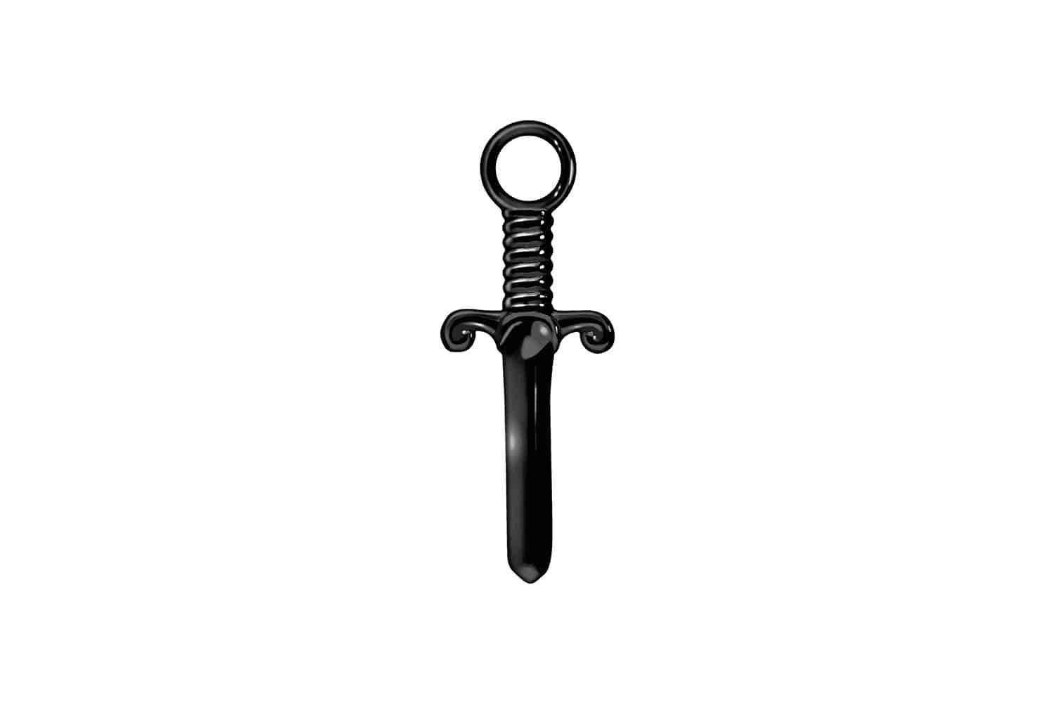 Piercing-Set Chirurgenstahl Anhänger für Clicker SCHWERT
