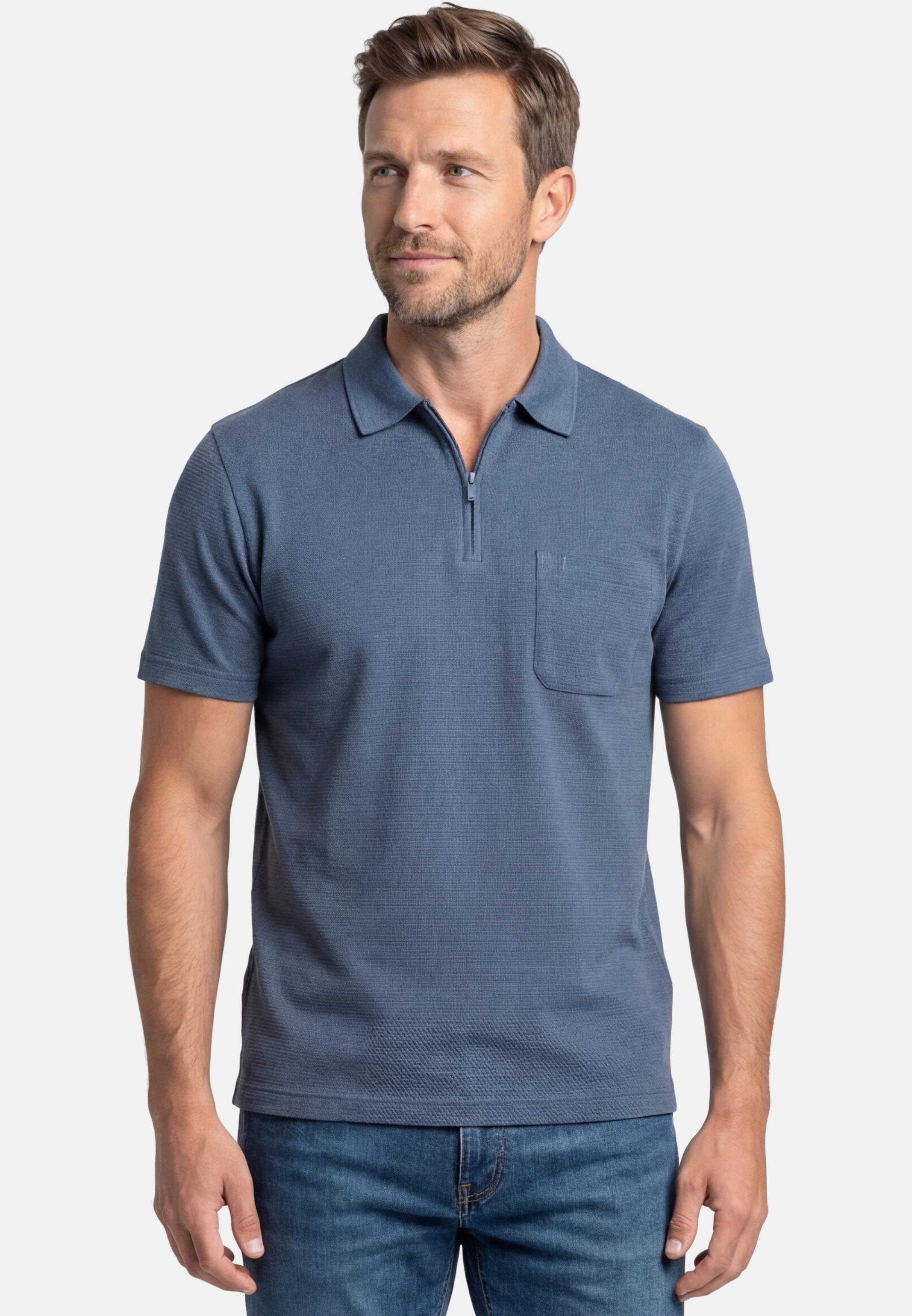 RAGMAN Poloshirt Basic (1-tlg) Poloshirt - Baumwolle - Atmungsaktiv günstig online kaufen