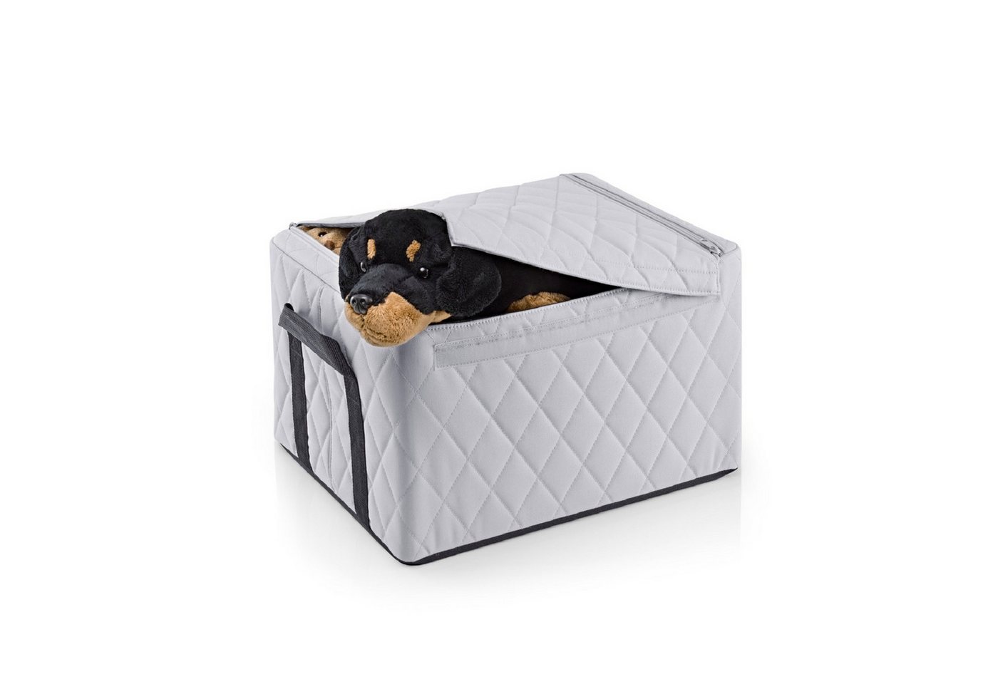 Thumbnail - REISENTHEL® Aufbewahrungsbox Aufbewahrungsbox Storagebox M Rhombus Light Grey